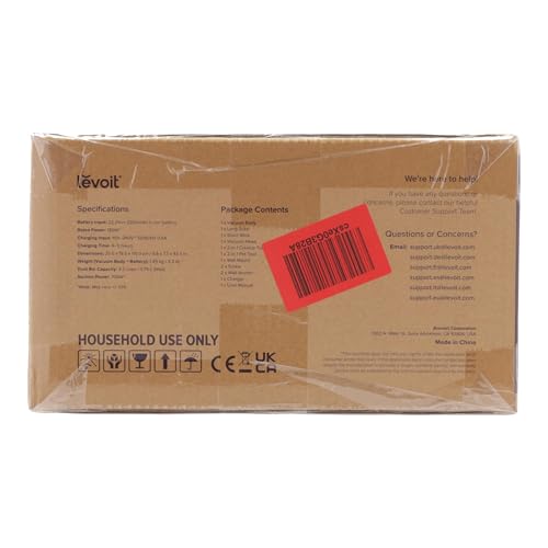 Levoit LVAC-200 Akku-Staubsauger – 4-in-1 Kabellos, Anti-Haar, 99,9 % Filterleistung