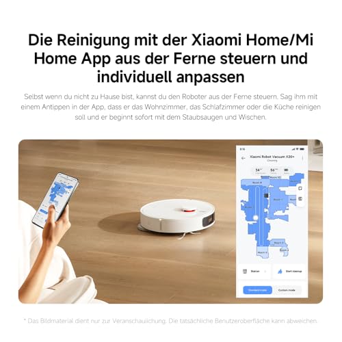 Xiaomi Robot Vacuum X20+ – Saug- & Wischroboter mit Absaugstation, 6000 Pa