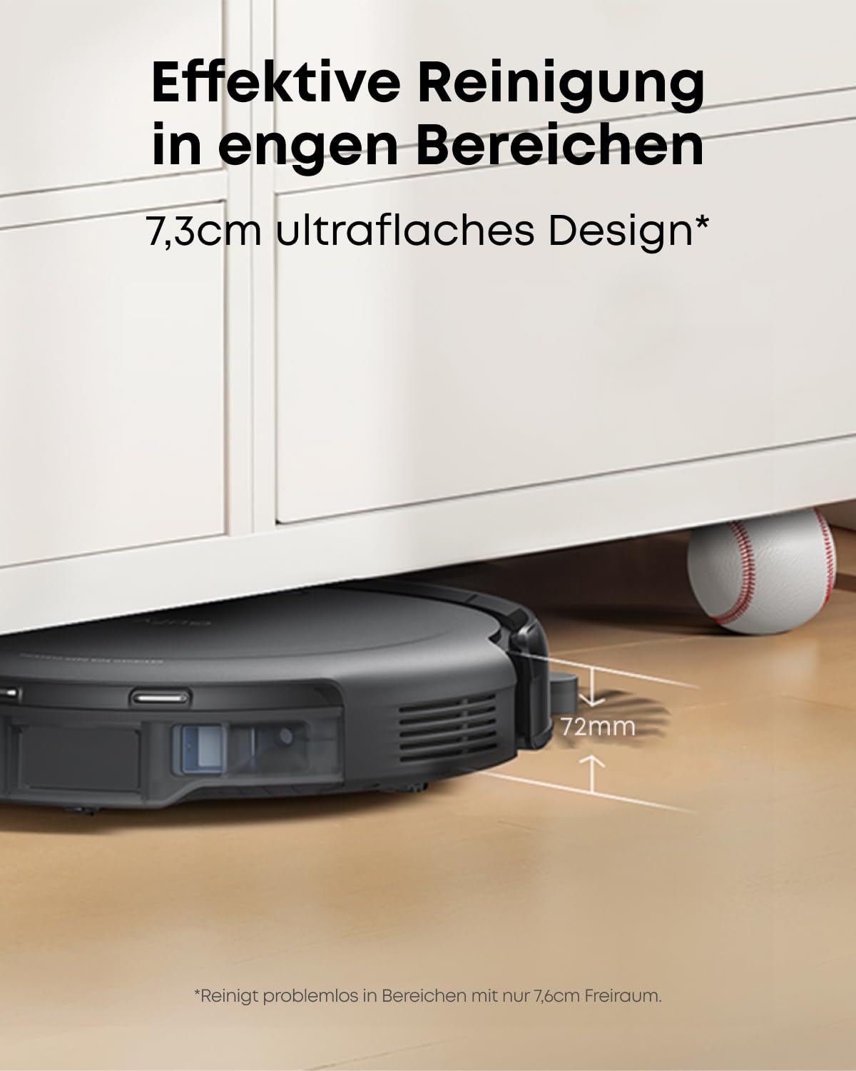 eufy C10 Saugroboter mit Automatischer Absaugstation, Ultraflach
