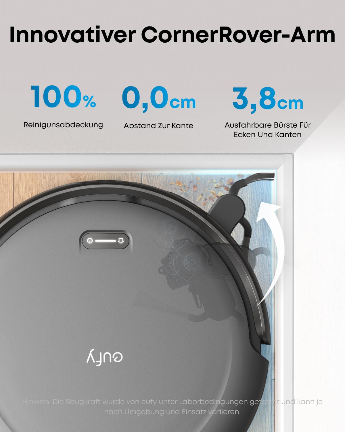 eufy C10 Saugroboter mit Automatischer Absaugstation, Ultraflach
