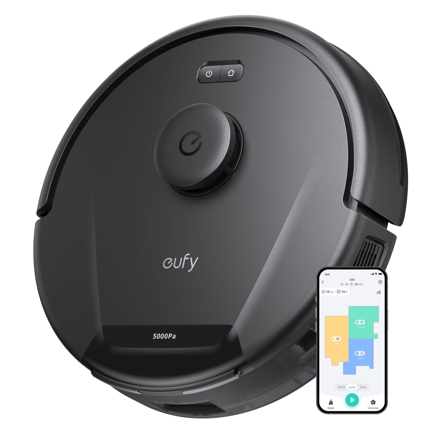 eufy C10 Saugroboter mit Automatischer Absaugstation, Ultraflach