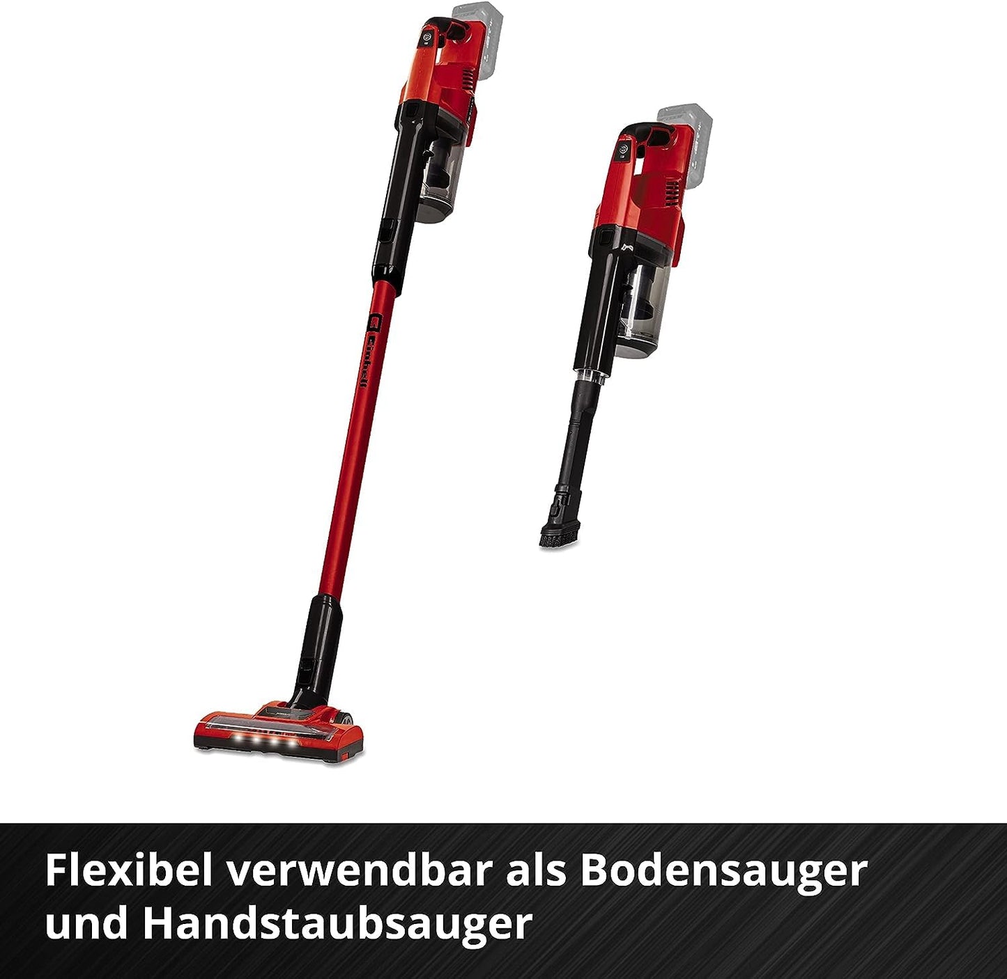 Einhell TE-SV 18 Li-Solo Akku-Stielstaubsauger – Beutellos, 18 V, 2-in-1, BOOST-Mode