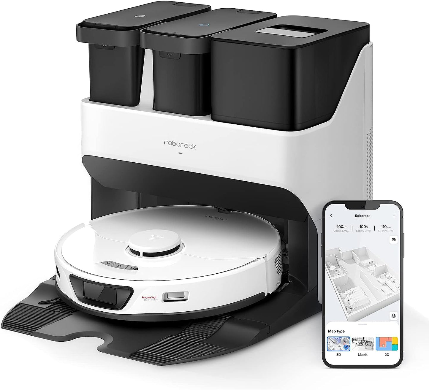 Roborock S7 Max Ultra Saug- und Wischroboter – 5.500Pa, Selbstreinigende Station, Hindernisvermeidung, App & Sprachsteuerung