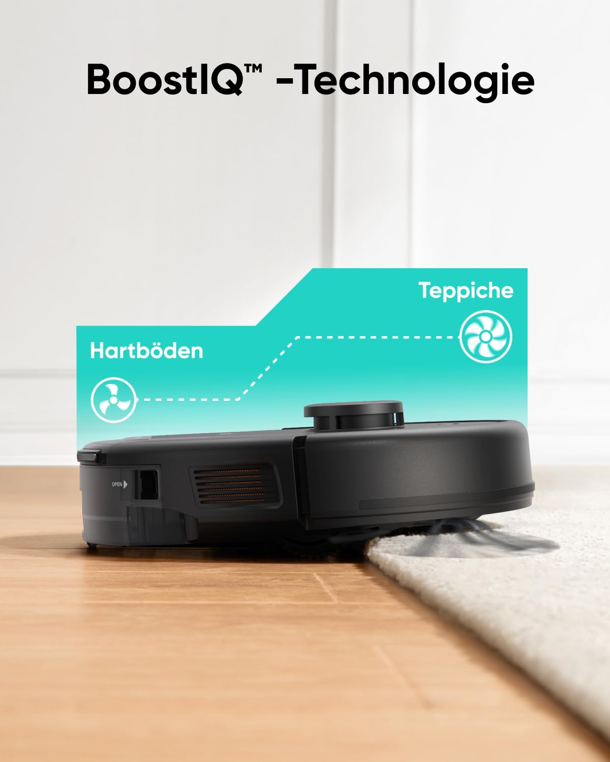 eufy C10 Saugroboter mit Automatischer Absaugstation, Ultraflach