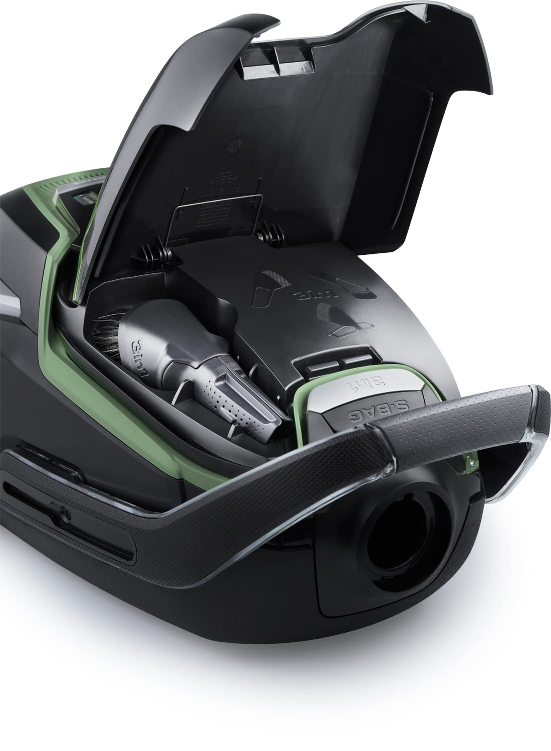 AEG VX9-2-ÖKO Staubsauger mit Beutel – 850 W, 5 L Volumen, 65 dB, 12 m Aktionsradius, Nachhaltig, Inklusive Zusatzdüsen