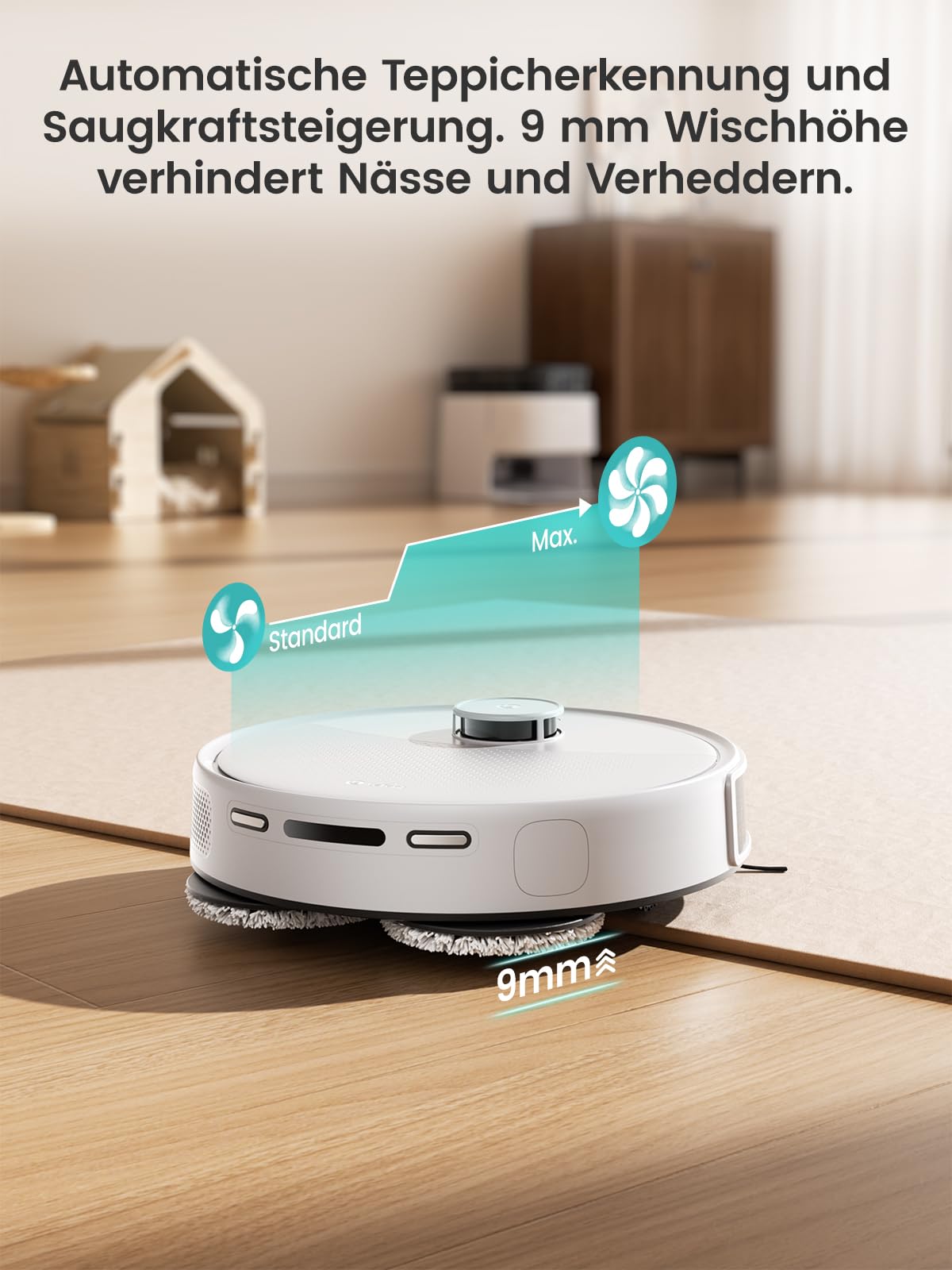 LEFANT M3 Gen2 Saugroboter 3-in-1 – 12.000 Pa, Wischfunktion, LiDAR, Selbstentleerung, App-Steuerung