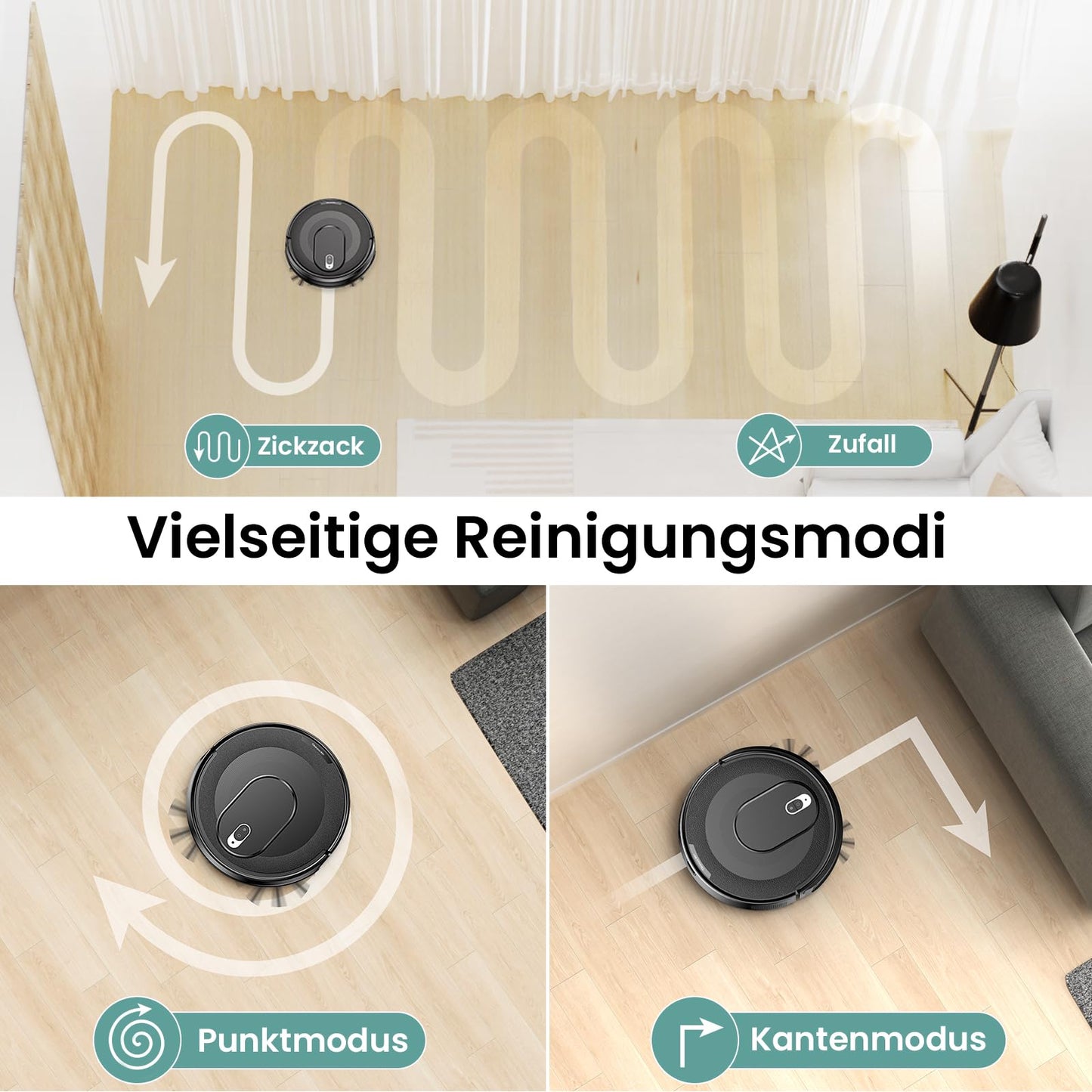 Vexilar W6+ Saugroboter – 2800 Pa, Tierhaarfreundlich, App & Sprachsteuerung