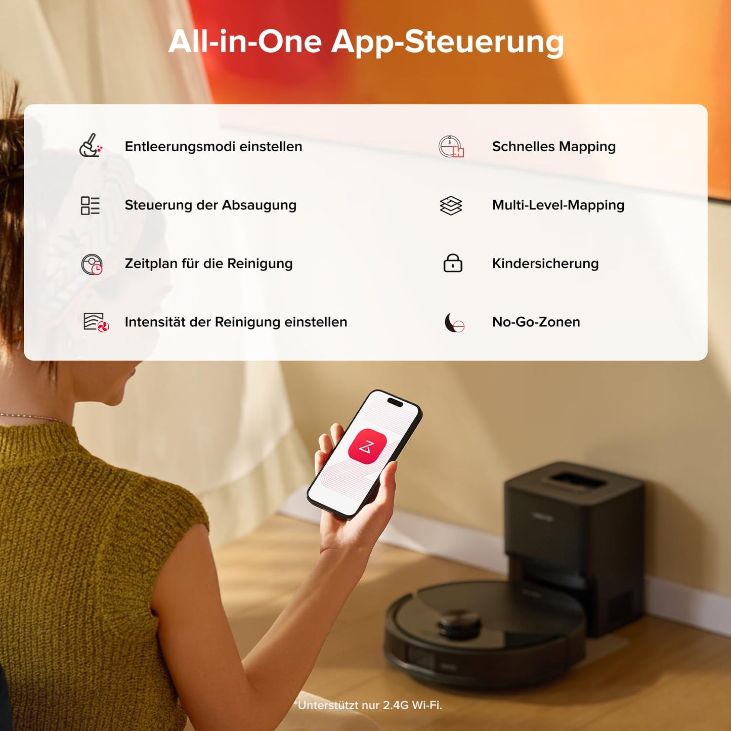 Roborock Q10 S5+ Saug- und Wischroboter, 10.000 Pa, Selbstentleerend