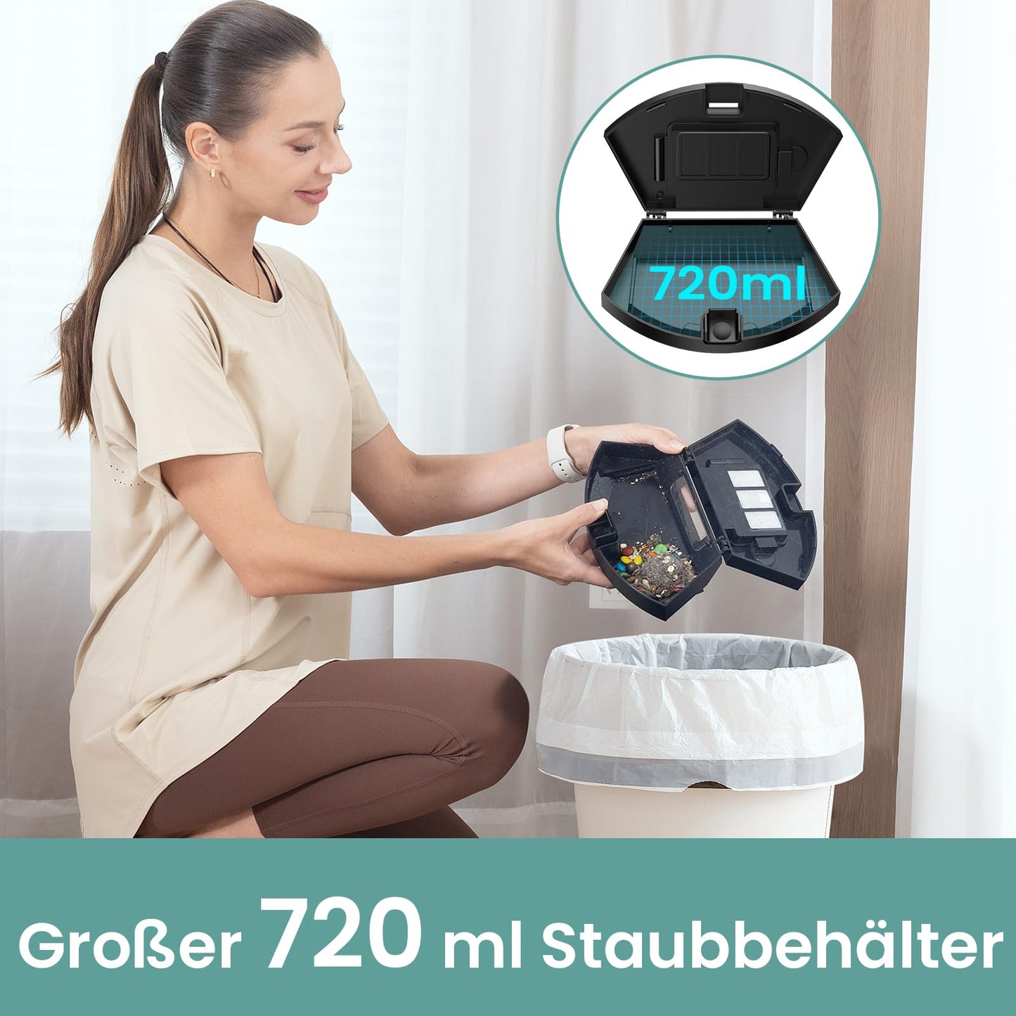 Vexilar W6+ Saugroboter – 2800 Pa, Tierhaarfreundlich, App & Sprachsteuerung