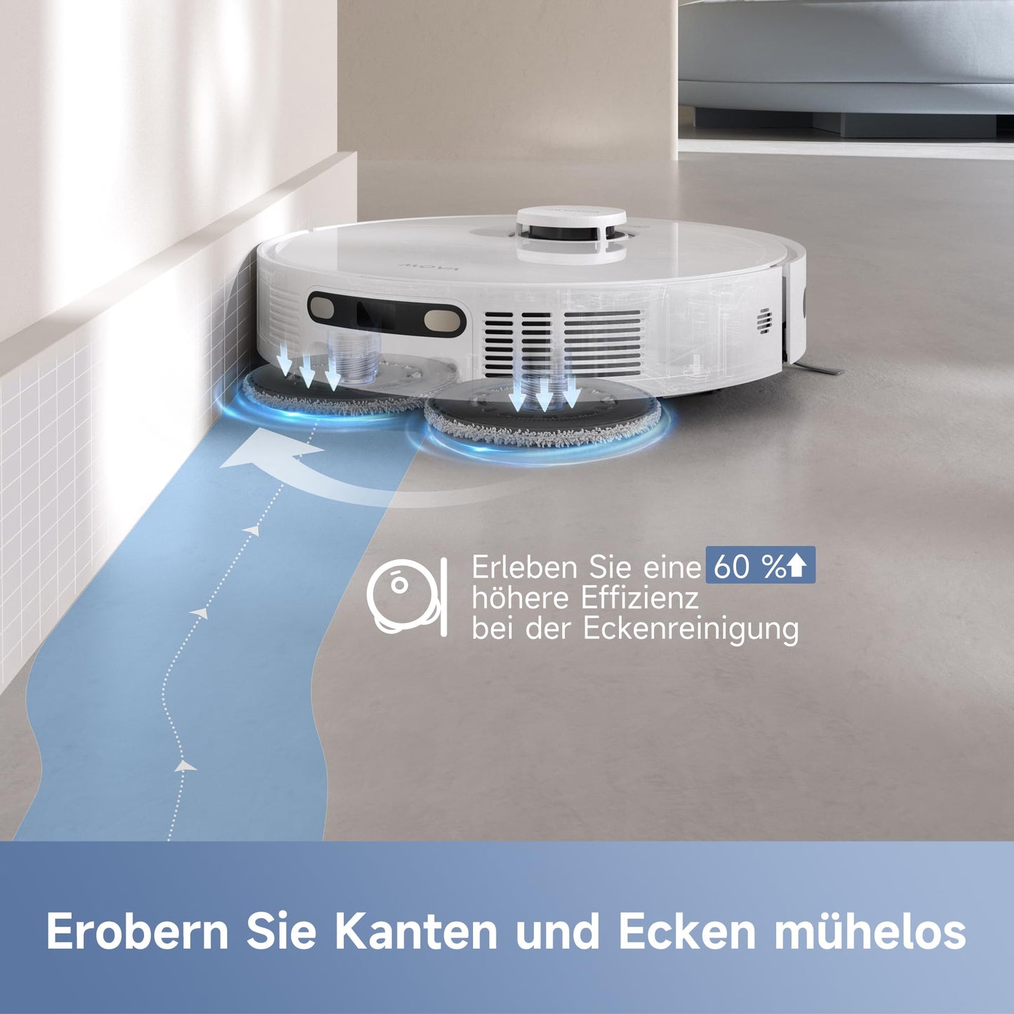 Mova E30 Ultra Saug- & Wischroboter mit Automatischer Entleerung