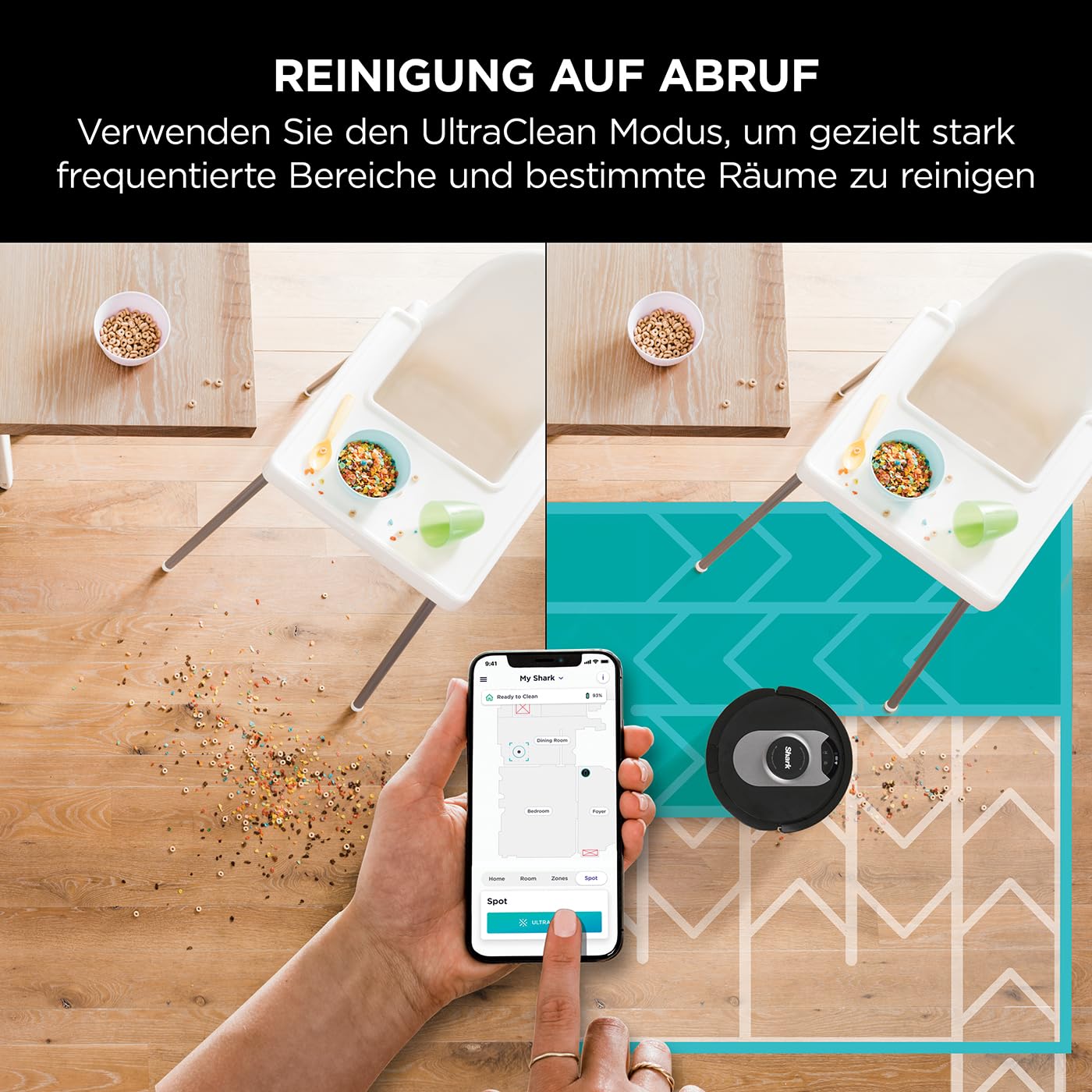 Shark AI 360 – Selbstentleerender Saugroboter für Teppiche & Hartböden