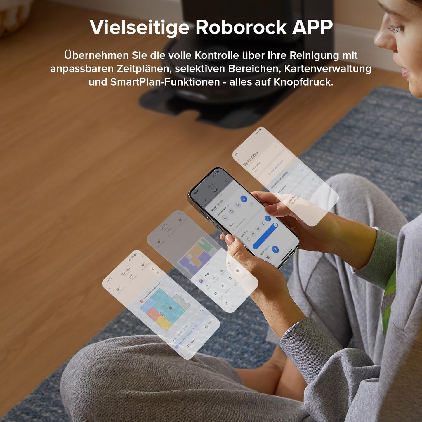 Roborock Qrevo Saugroboter – 8000Pa, Wischfunktion, Anti-Verfilzung