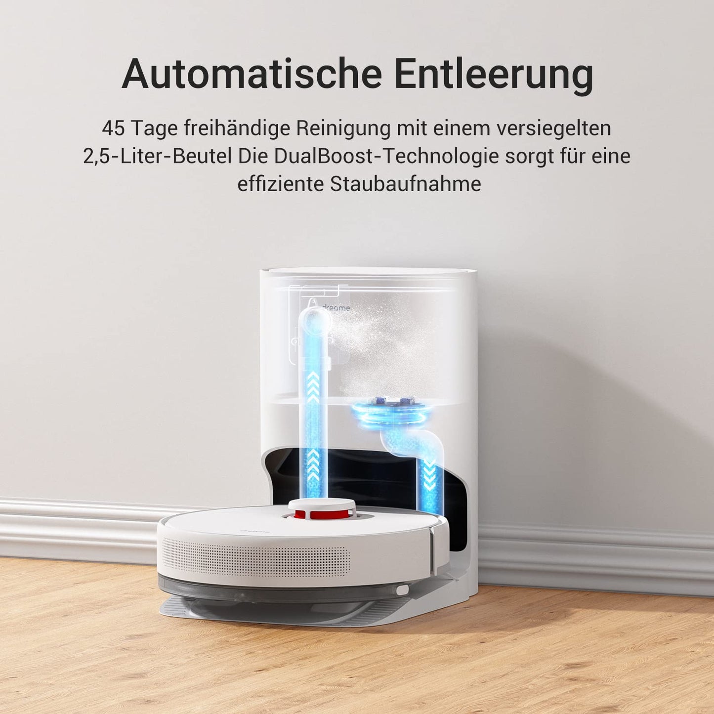 Dreame D10 Plus Saug- & Wischroboter 4000 Pa, Auto-Entleerung