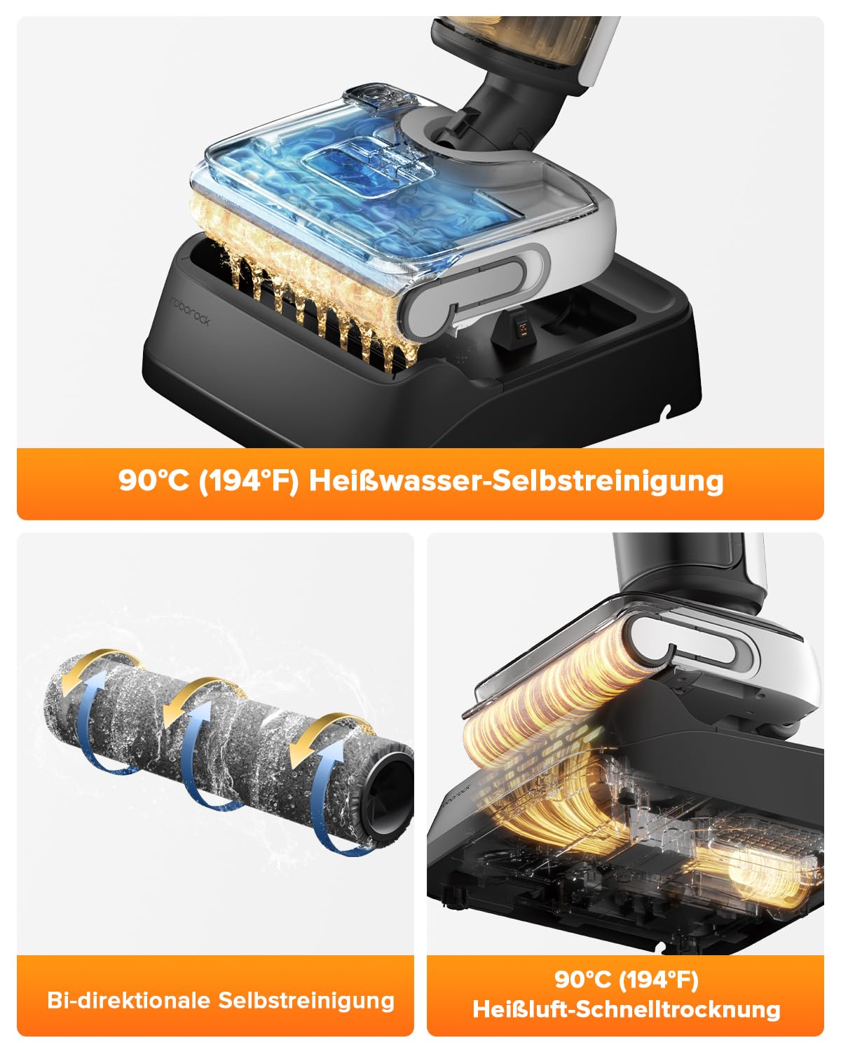Roborock F25 LT Nass- und Trockensauger – 20.000 Pa, Kabellos, Selbstreinigung