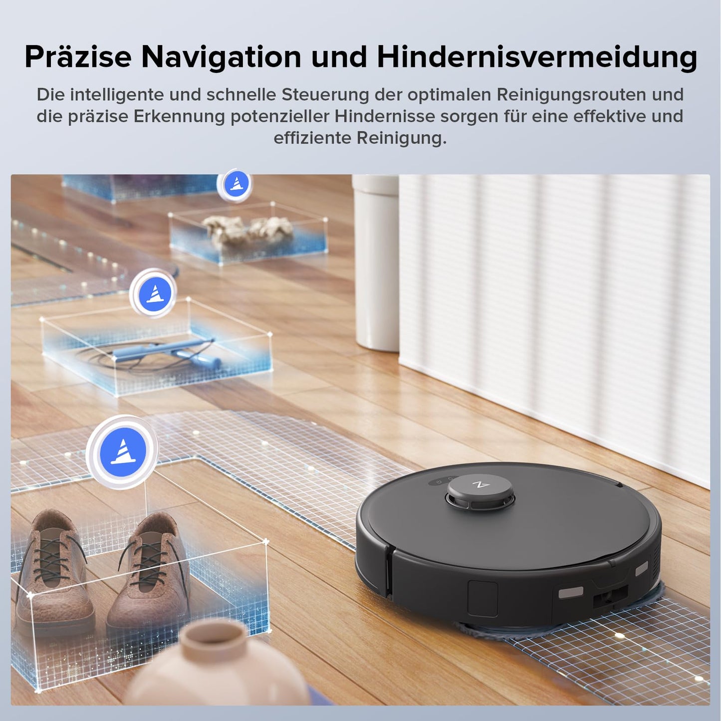 roborock Qrevo Edge S5A – Saug- & Wischroboter, 18.500 Pa, Dual Anti-Tangle