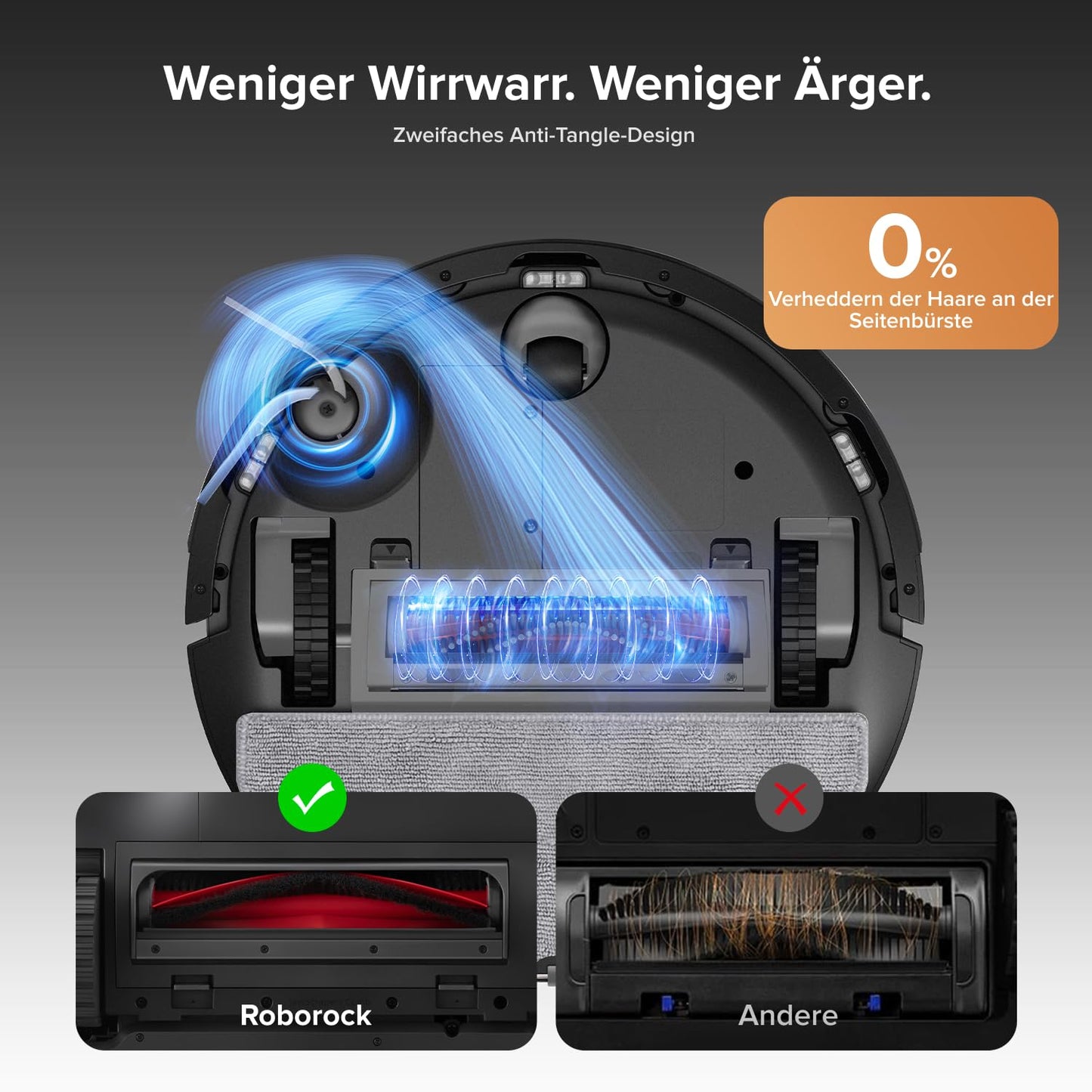 Roborock Q10 S5+ Saug- und Wischroboter, 10.000 Pa, Selbstentleerend