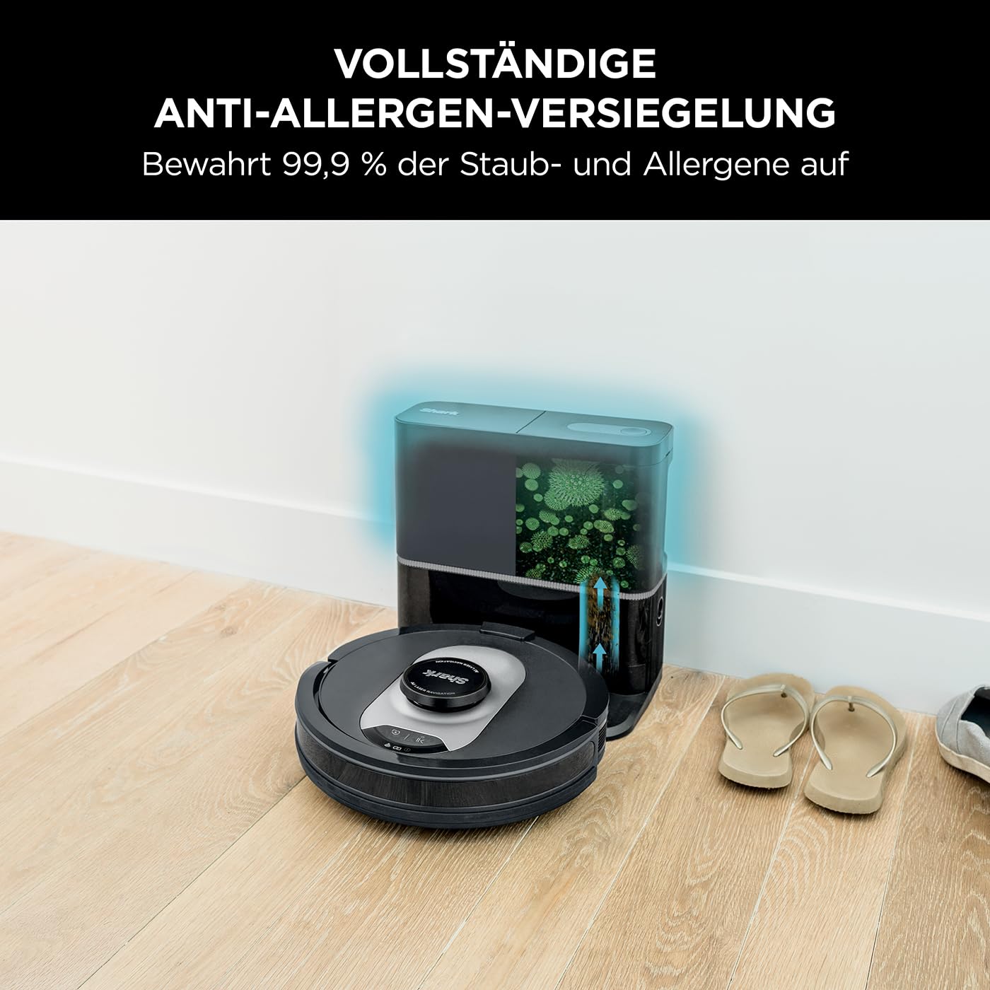 Shark AI 360 – Selbstentleerender Saugroboter für Teppiche & Hartböden