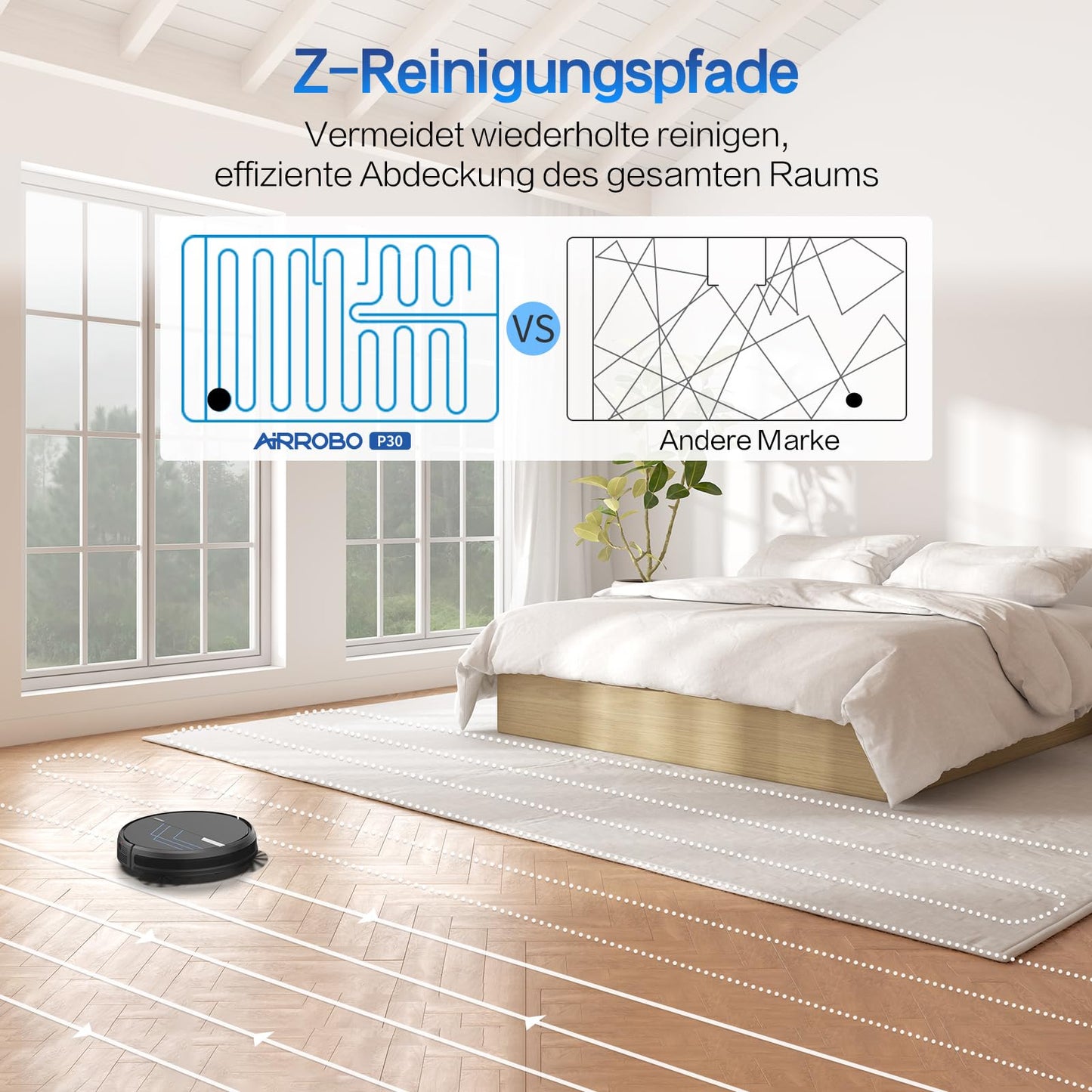 AIRROBO P30 Saug- & Wischroboter – 3000 Pa, 3-in-1 Reinigung