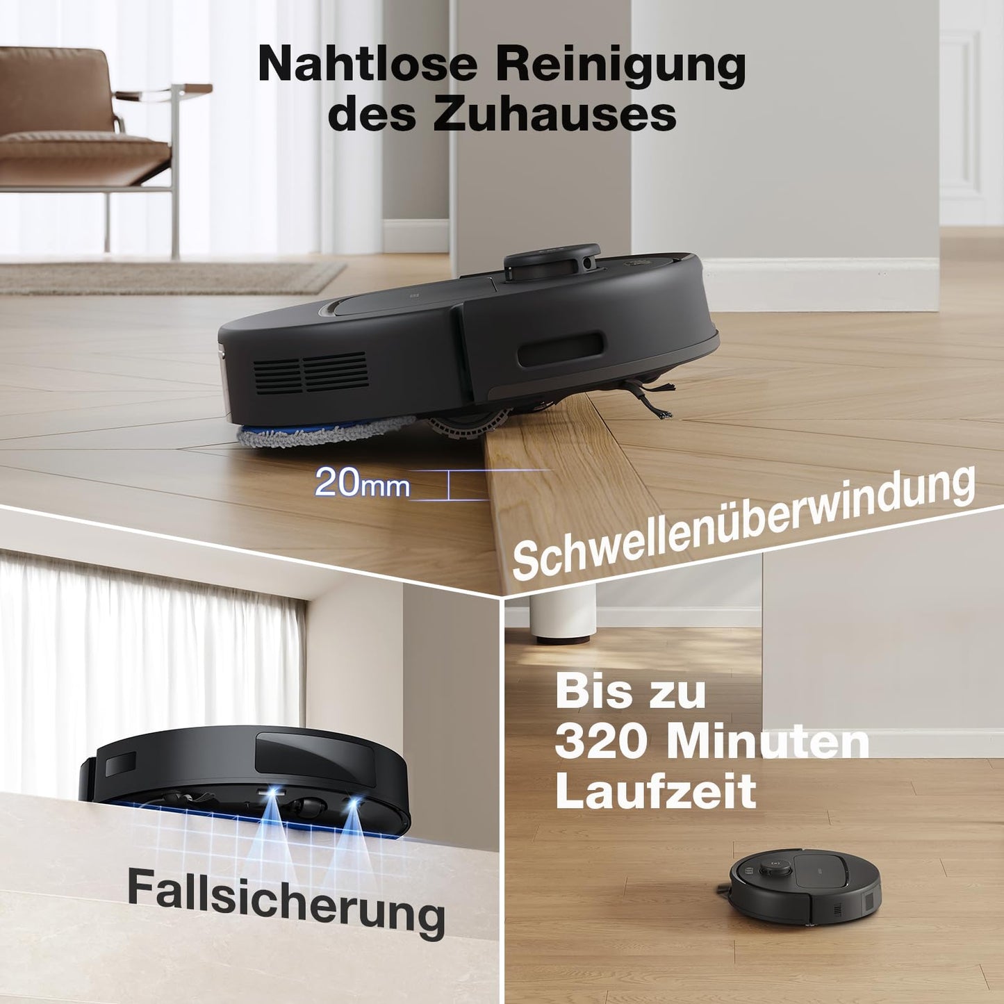 ECOVACS DEEBOT N30 PRO Omni Saug- & Wischroboter – 10.000 Pa