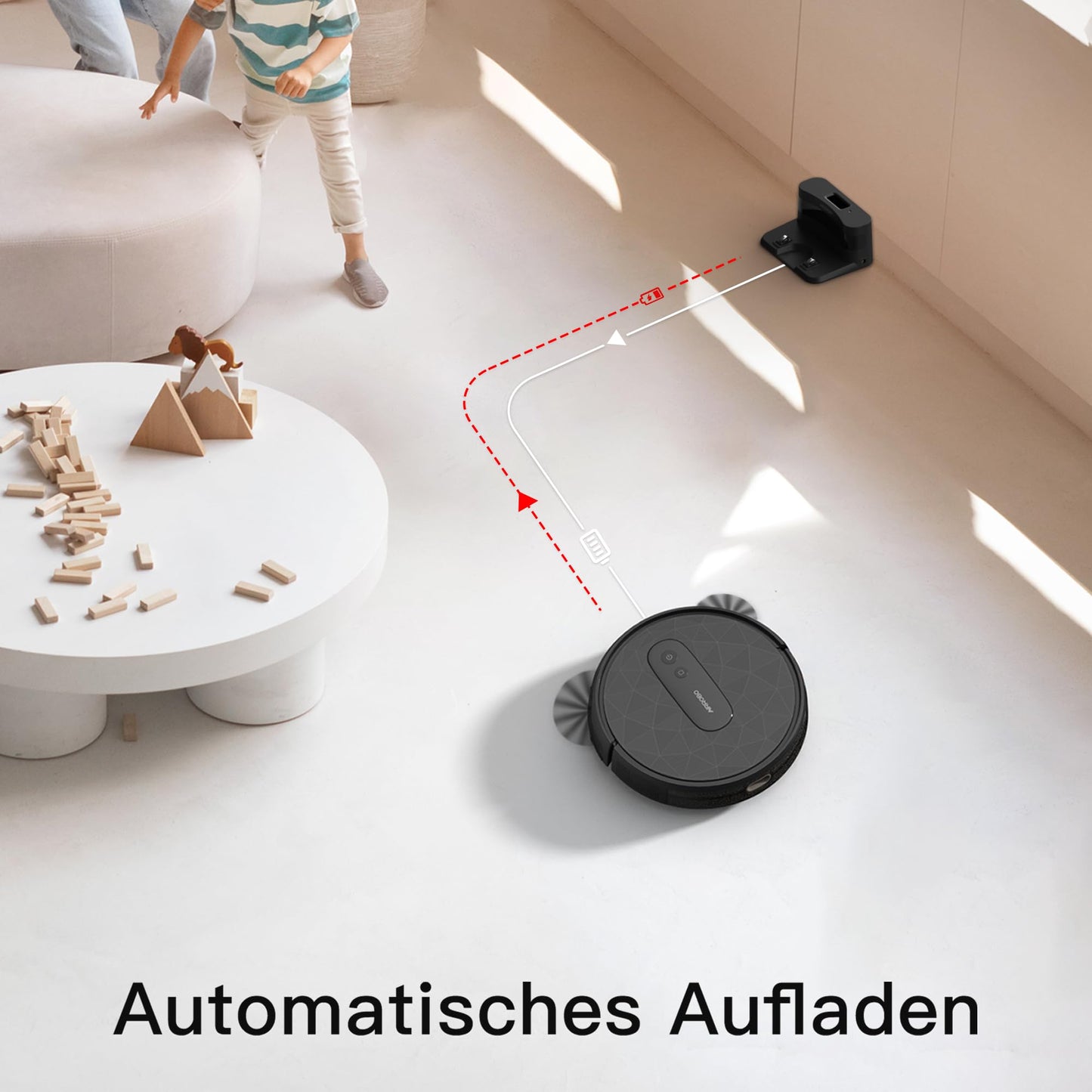 AIRROBO P20 Saugroboter – 2800 Pa, WLAN, Automatisches Aufladen, 120 Min Laufzeit