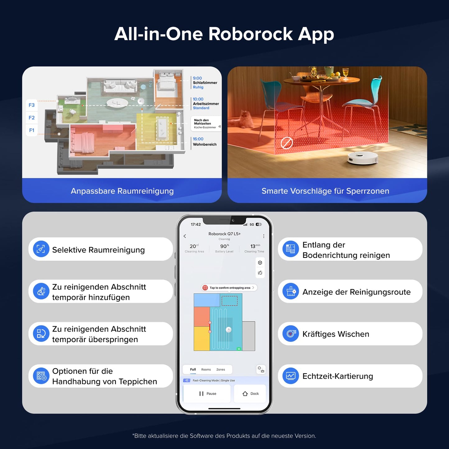 Roborock Q7 L5+ Saug- und Wischroboter – 8.000 Pa, Selbstentleerung, LiDAR