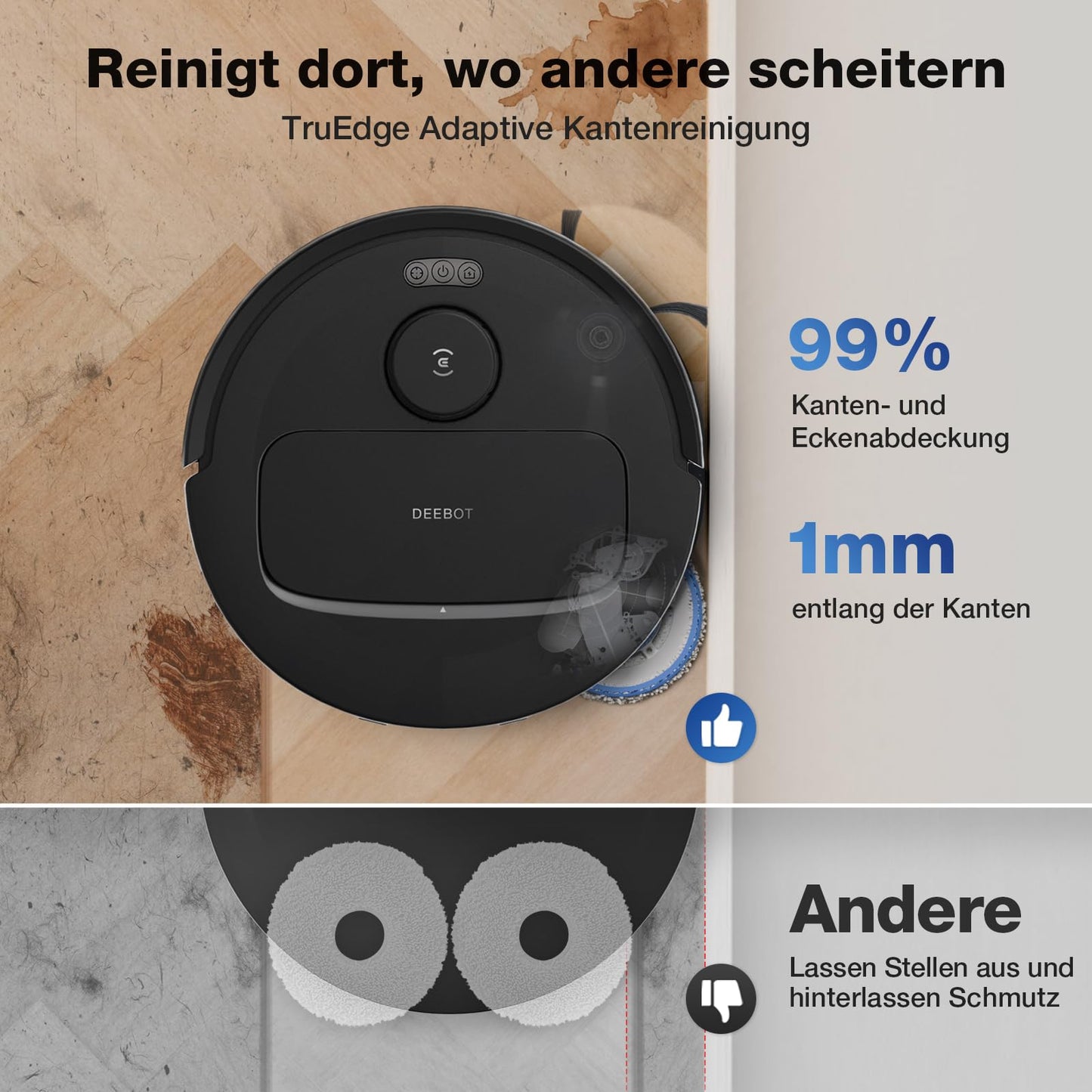 ECOVACS DEEBOT N30 PRO Omni Saug- & Wischroboter – 10.000 Pa