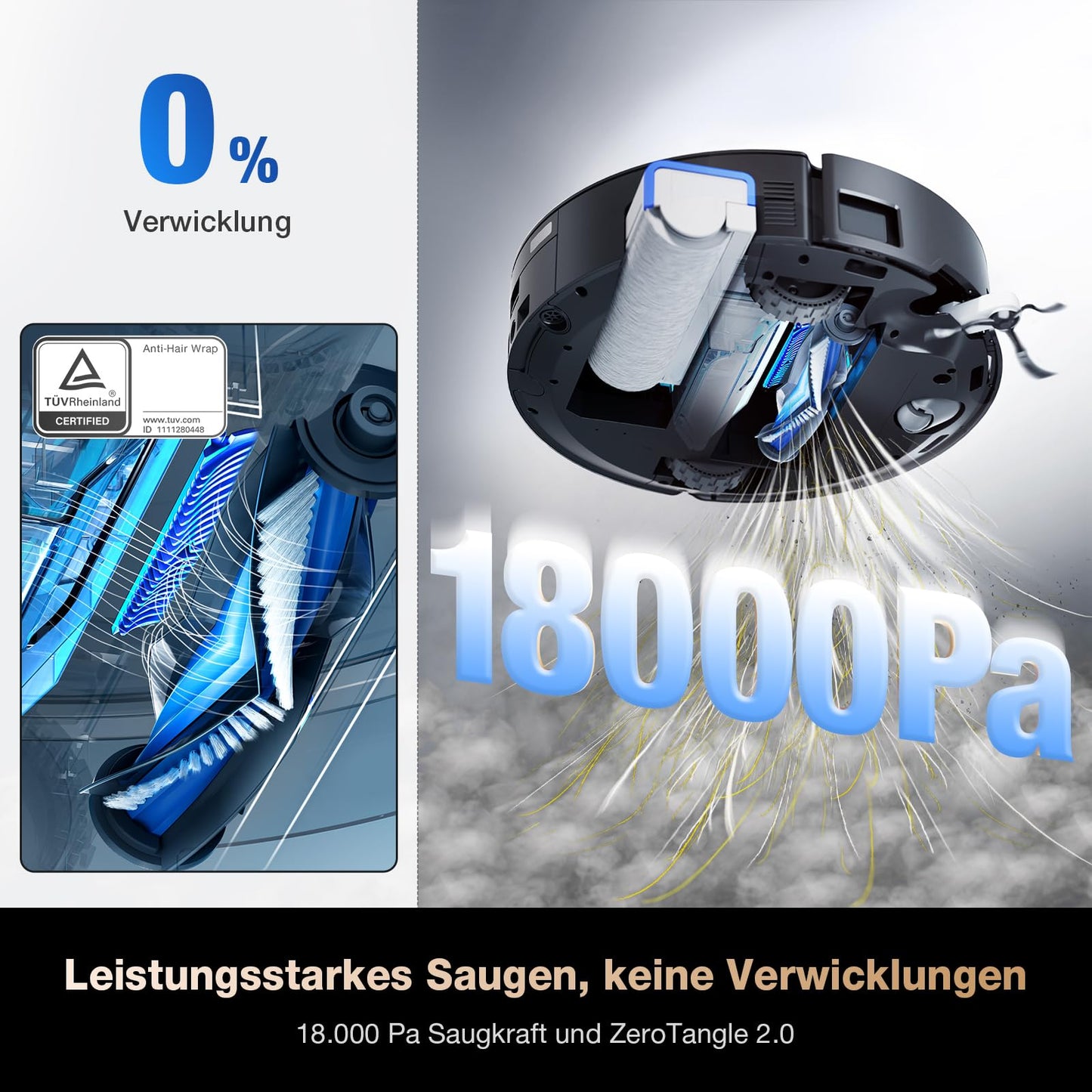 ECOVACS DEEBOT X8 PRO Omni – Saug- & Wischroboter mit Selbstreinigung, 18.000 Pa