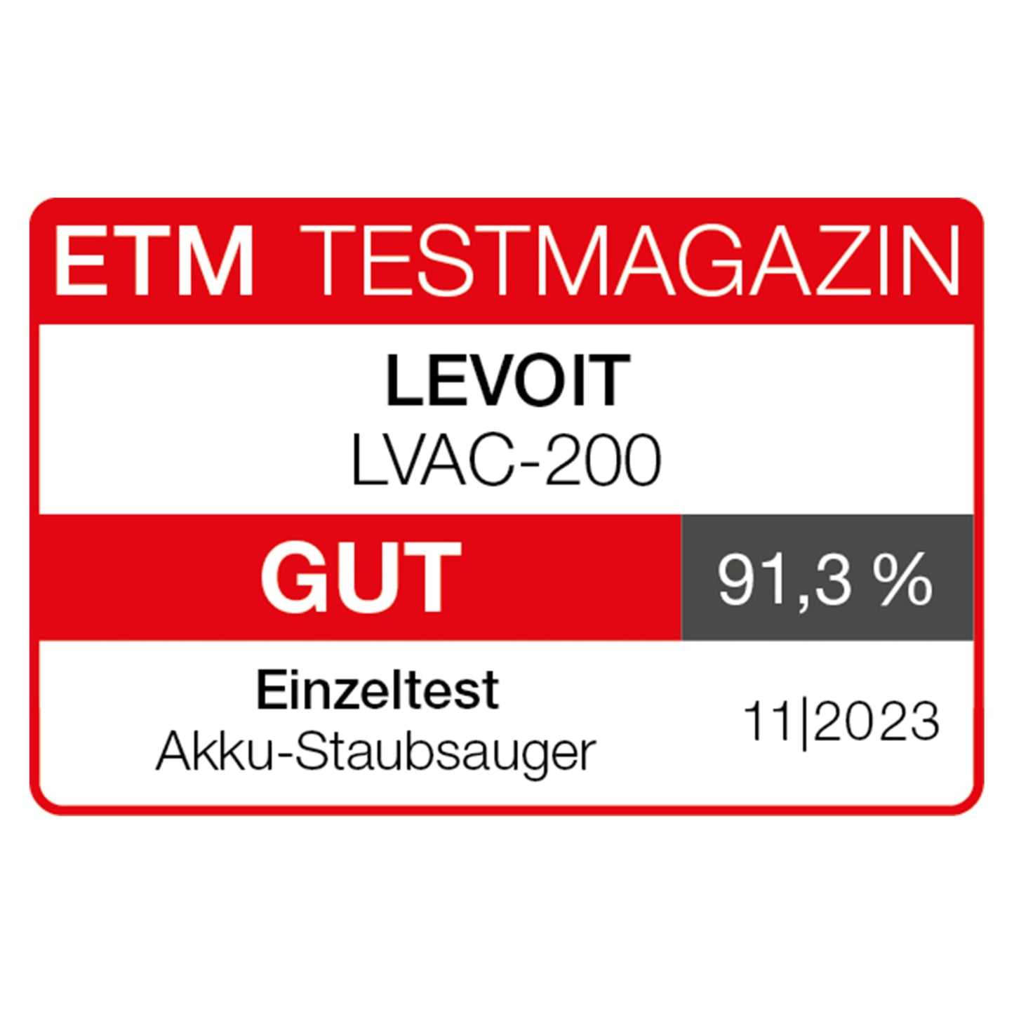 Levoit LVAC-200 Akku-Staubsauger – 4-in-1 Kabellos, Anti-Haar, 99,9 % Filterleistung