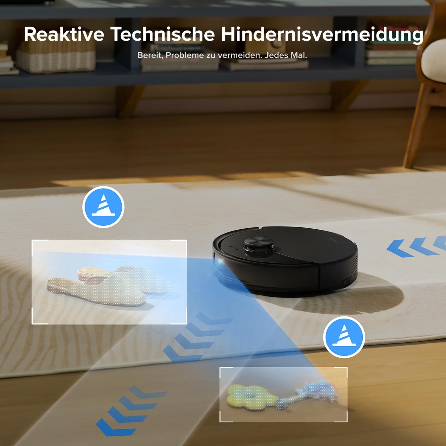 Roborock Q10 S5+ Saug- und Wischroboter, 10.000 Pa, Selbstentleerend