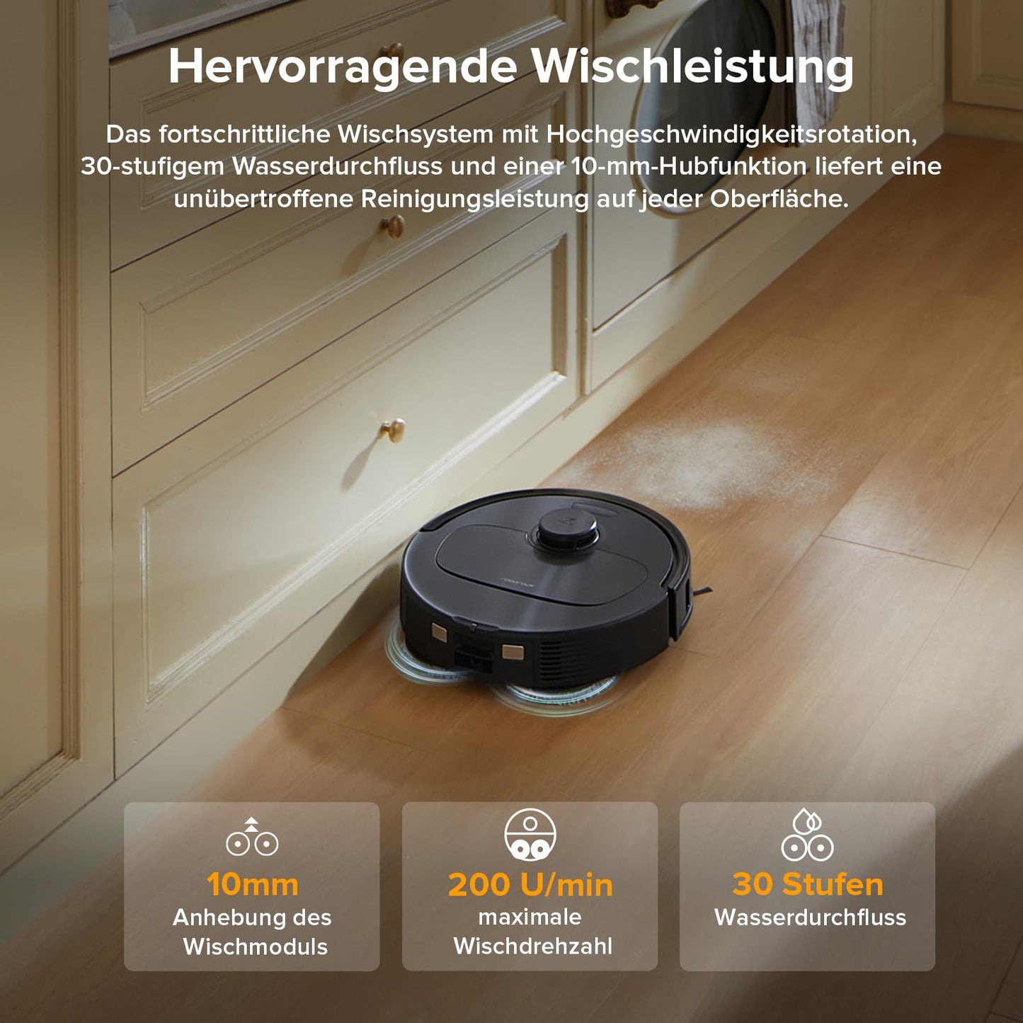 Roborock Qrevo Saugroboter – 8000Pa, Wischfunktion, Anti-Verfilzung