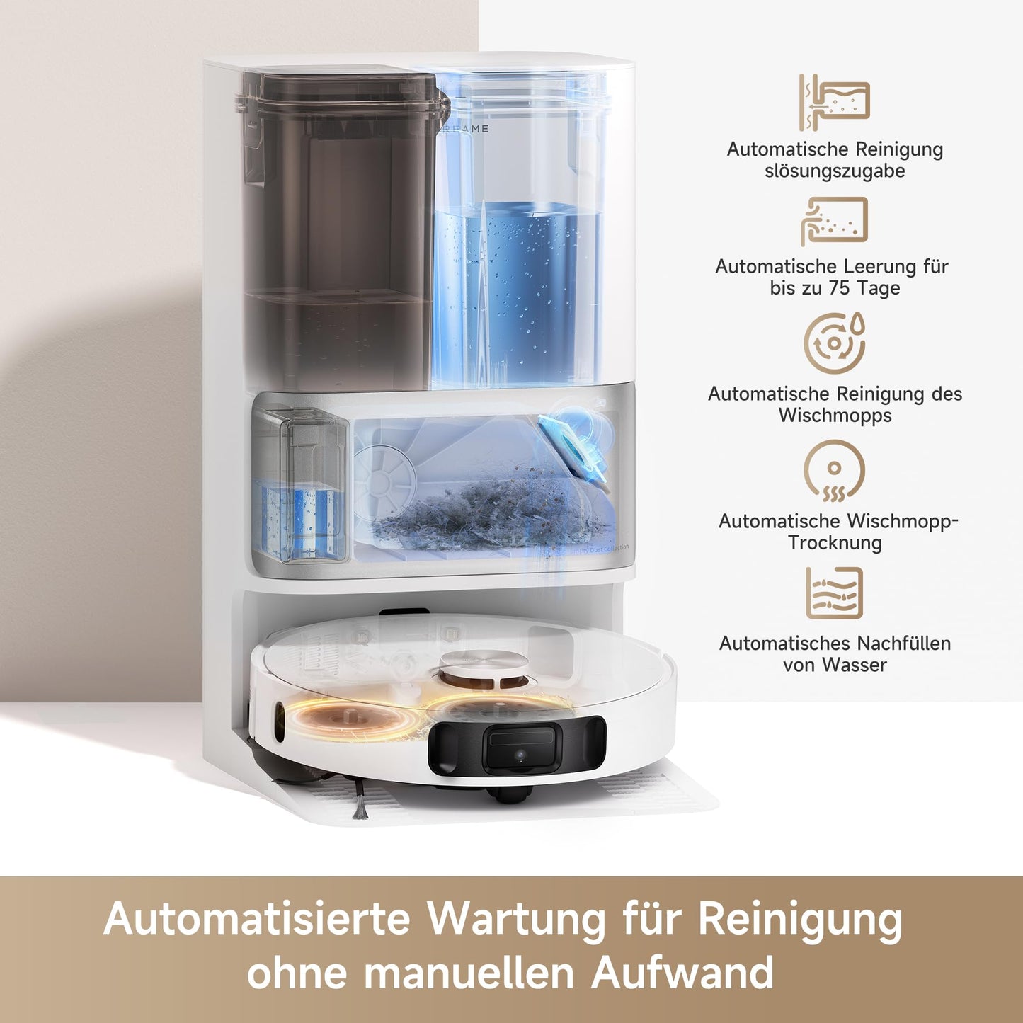 Dreame L10s Ultra Gen2 Saugroboter – 10.000 Pa, Wischfunktion, Auto-Station