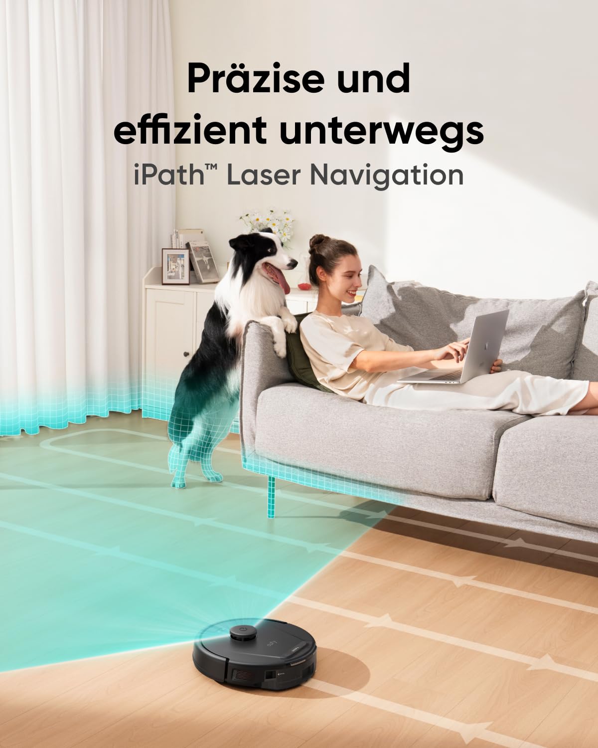 eufy C10 Saugroboter mit Automatischer Absaugstation, Ultraflach