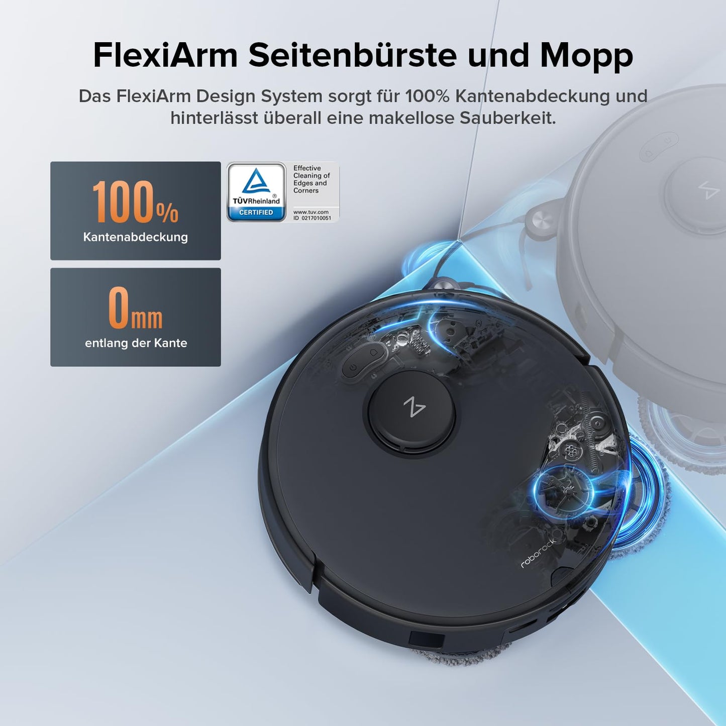 roborock Qrevo Edge S5A – Saug- & Wischroboter, 18.500 Pa, Dual Anti-Tangle