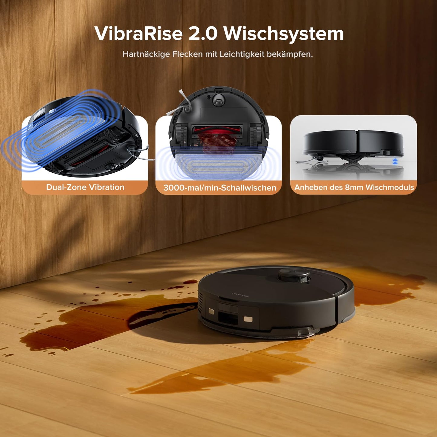 Roborock Q10 S5+ Saug- und Wischroboter, 10.000 Pa, Selbstentleerend