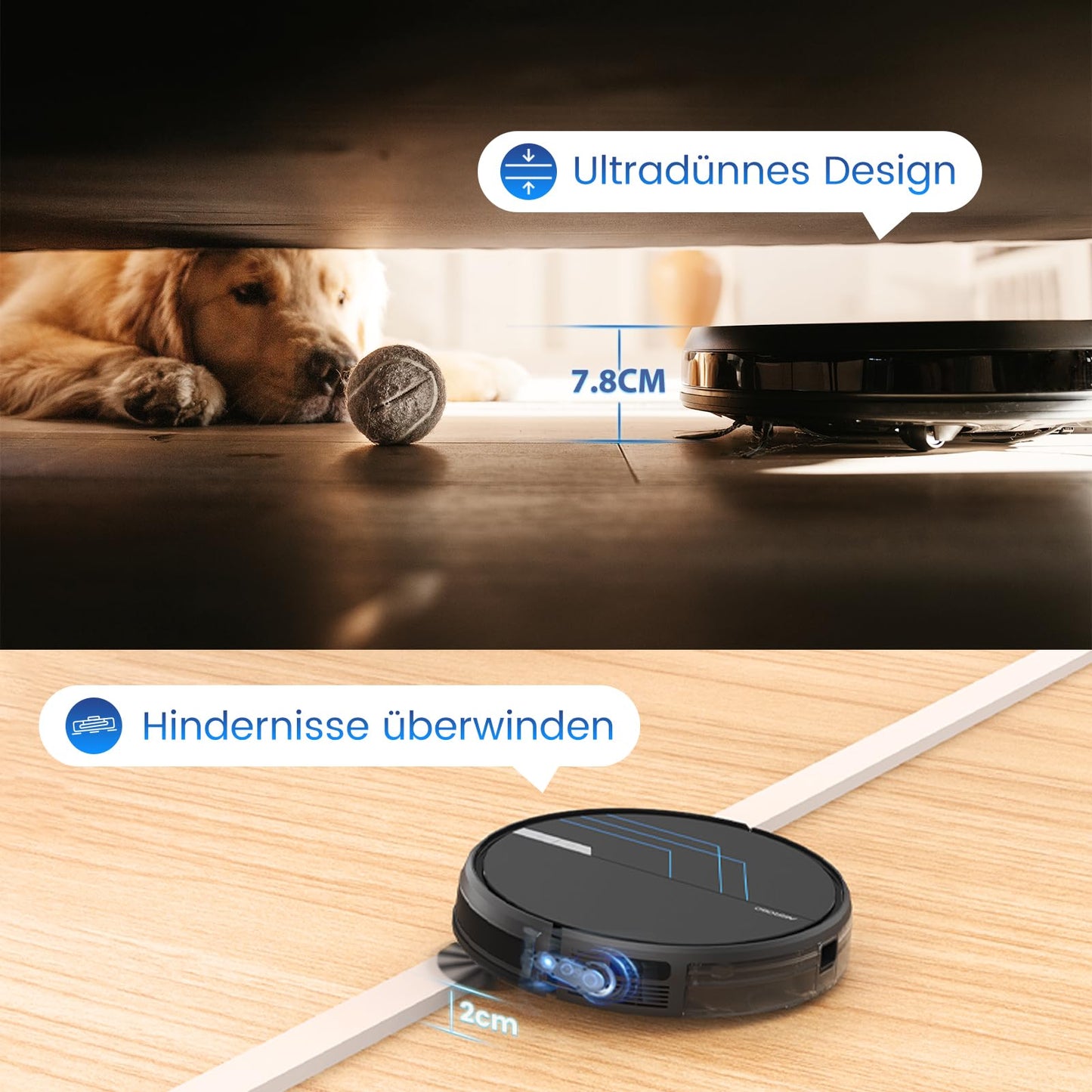 AIRROBO P30 Saug- & Wischroboter – 3000 Pa, 3-in-1 Reinigung