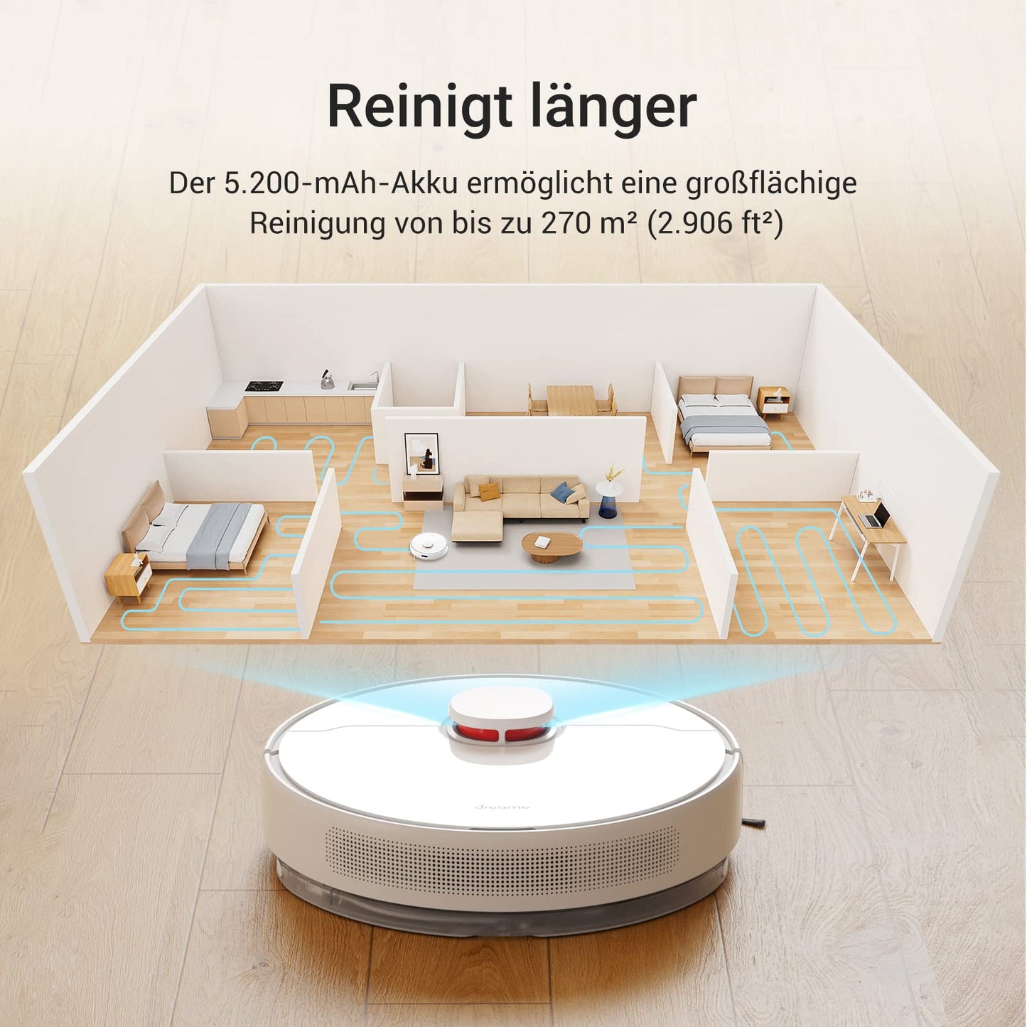 Dreame D10 Plus Saug- & Wischroboter 4000 Pa, Auto-Entleerung
