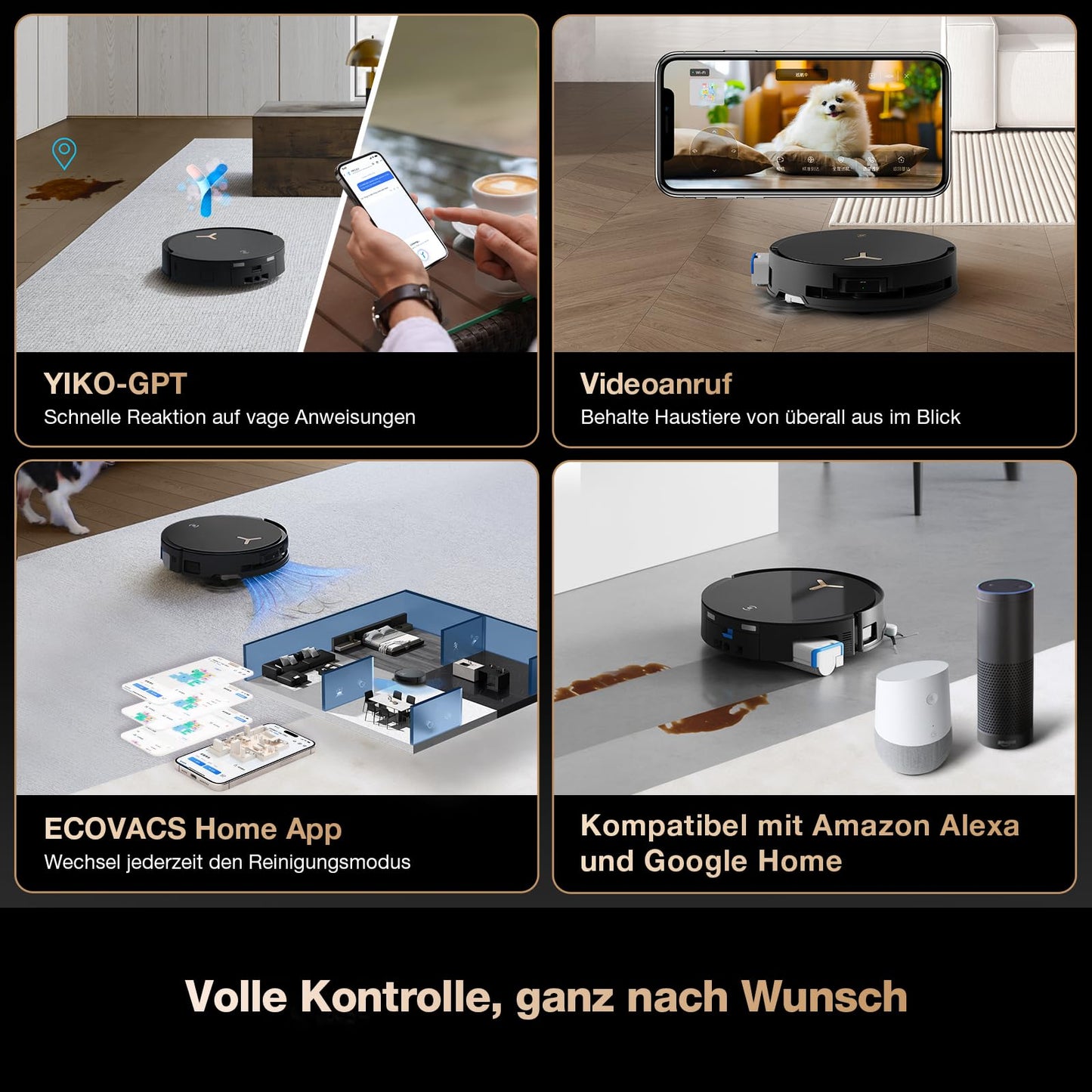 ECOVACS DEEBOT X8 PRO Omni – Saug- & Wischroboter mit Selbstreinigung, 18.000 Pa
