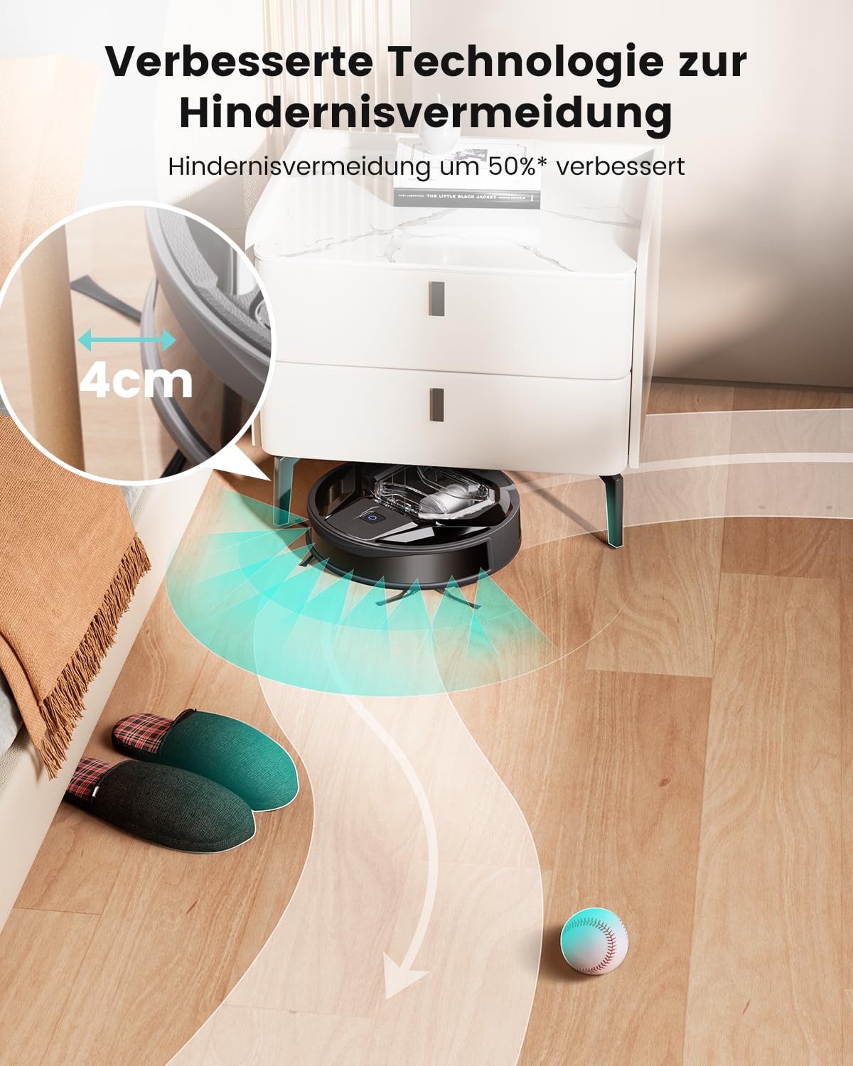 LEFANT M320 Saugroboter 3-in-1 – 6000Pa, Wischfunktion, App & Alexa, 210 Min Laufzeit, Ideal für Tierhaare & Teppiche