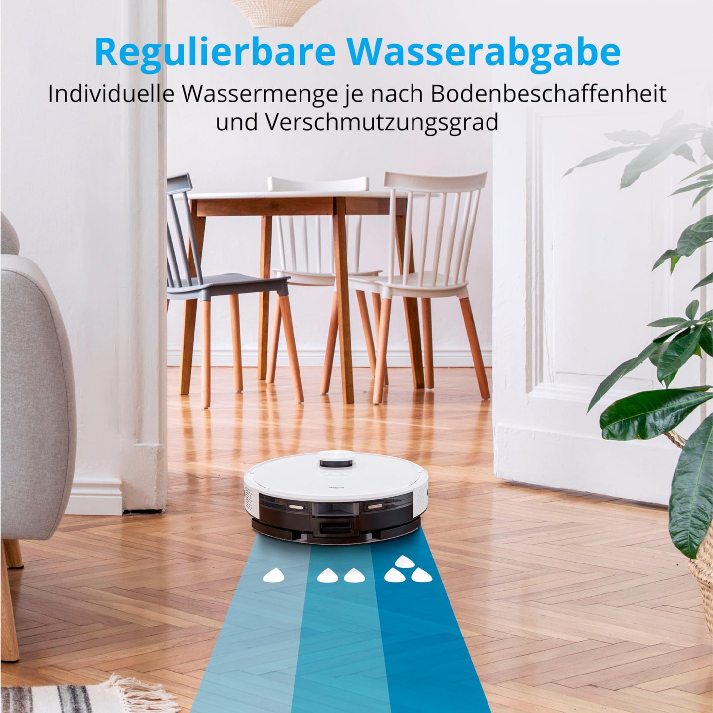MEDION X20 SW+ Saugroboter mit Absaugstation – 2-in-1 Wischen & Saugen, 3.000 Pa, Lasernavigation