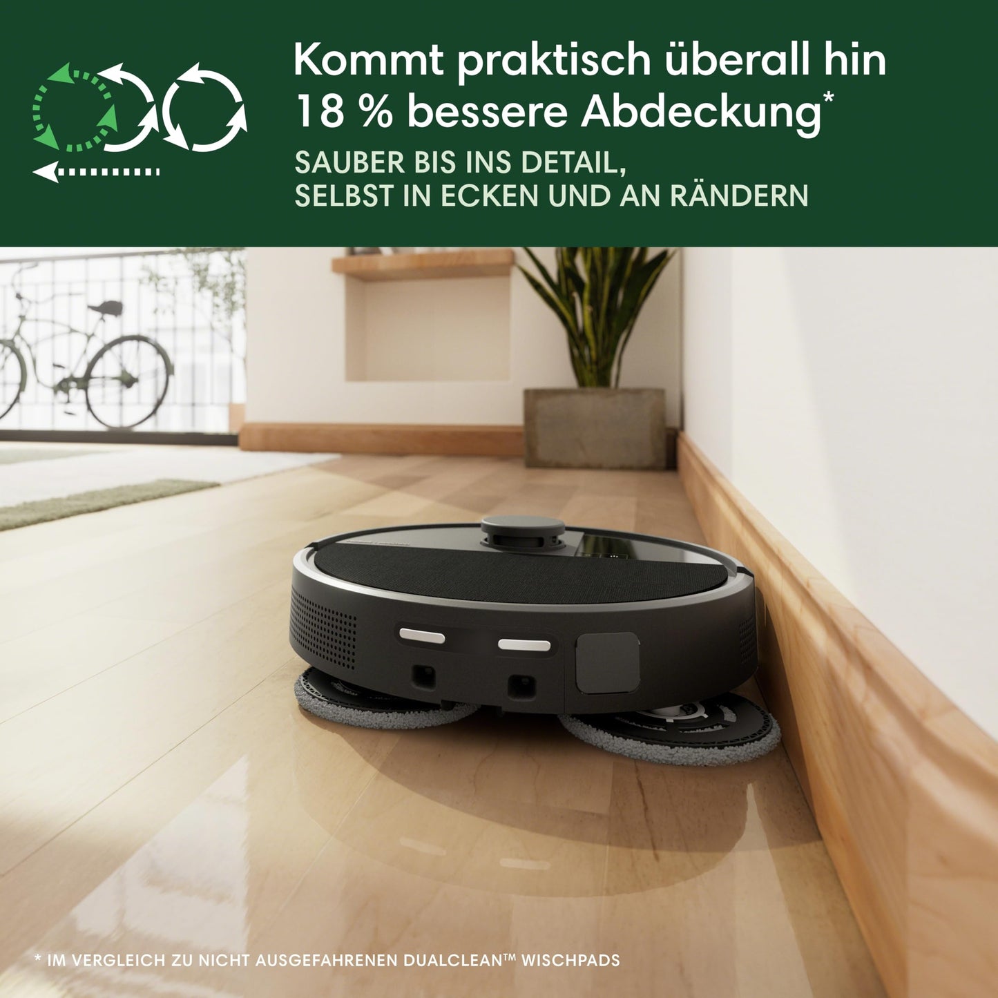 iRobot Roomba Plus 505 Combo Saug- und Wischroboter – AutoWash Dock, 7000 Pa, ClearView LiDAR