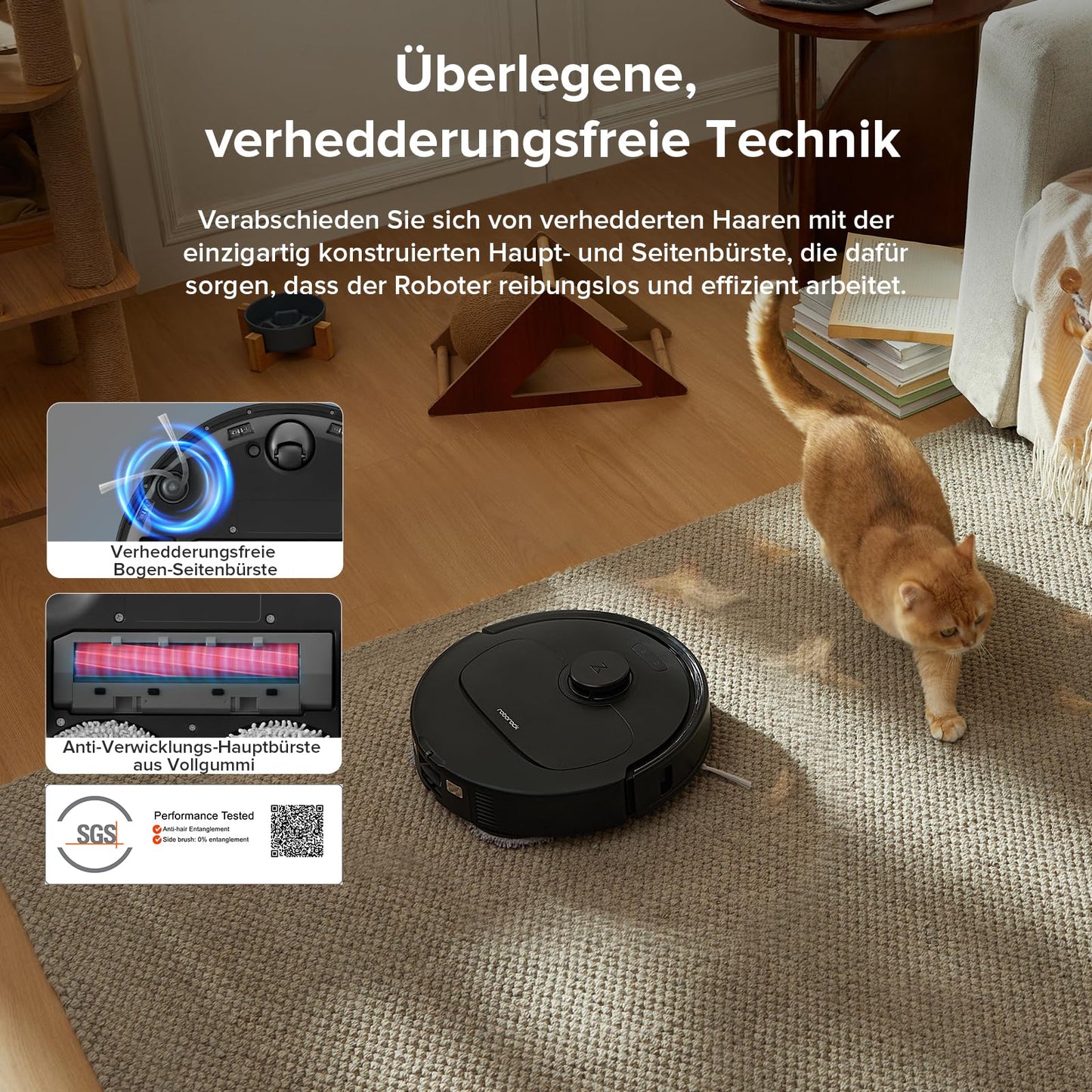 Dreame D10 Plus Saug- und Wischroboter mit automatischer Staubentleerung – 4000 Pa, LiDAR Navigation, App & Sprachsteuerung