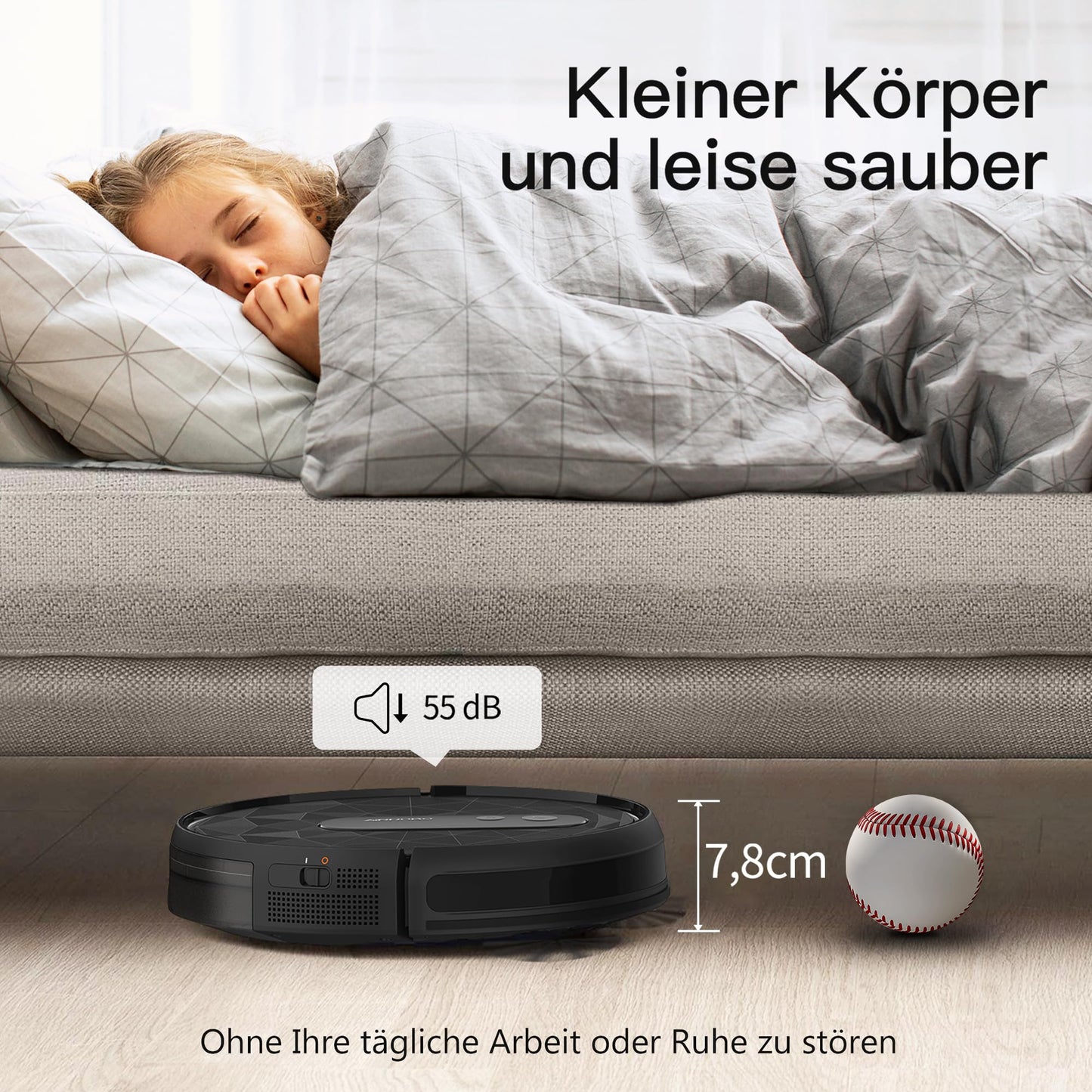 AIRROBO P20 Saugroboter – 2800 Pa, WLAN, Automatisches Aufladen, 120 Min Laufzeit