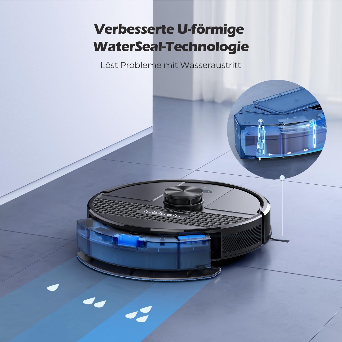 Lubluelu SL68 Plus Saug- & Wischroboter mit Absaugstation – 4500 Pa, 3-in-1 Reinigung, LiDAR, App & Alexa