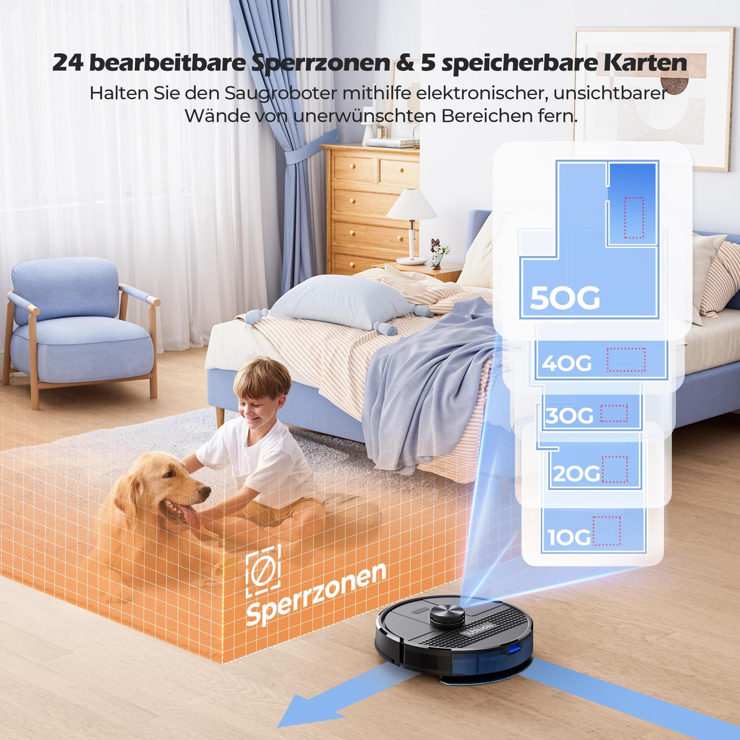 Lubluelu SL68 Plus Saug- & Wischroboter mit Absaugstation – 4500 Pa, 3-in-1 Reinigung, LiDAR, App & Alexa