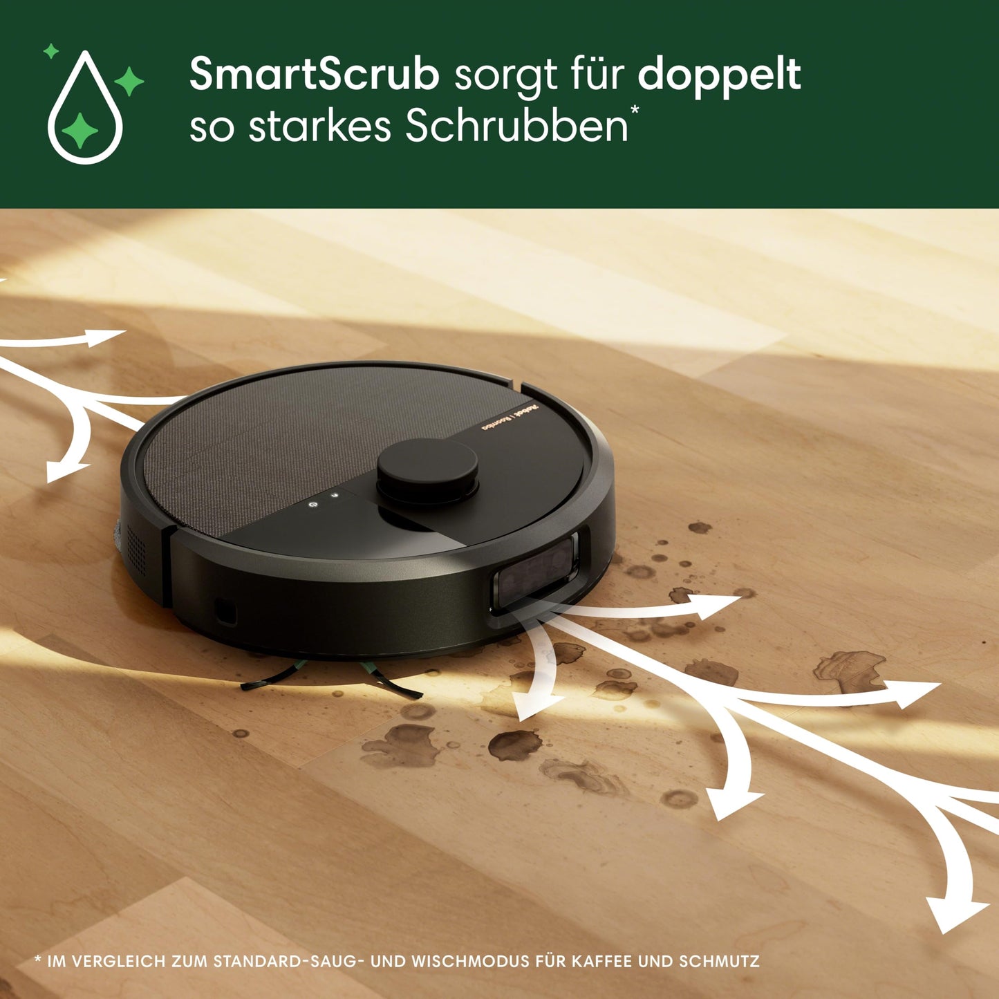 iRobot Roomba Plus 505 Combo Saug- und Wischroboter – AutoWash Dock, 7000 Pa, ClearView LiDAR