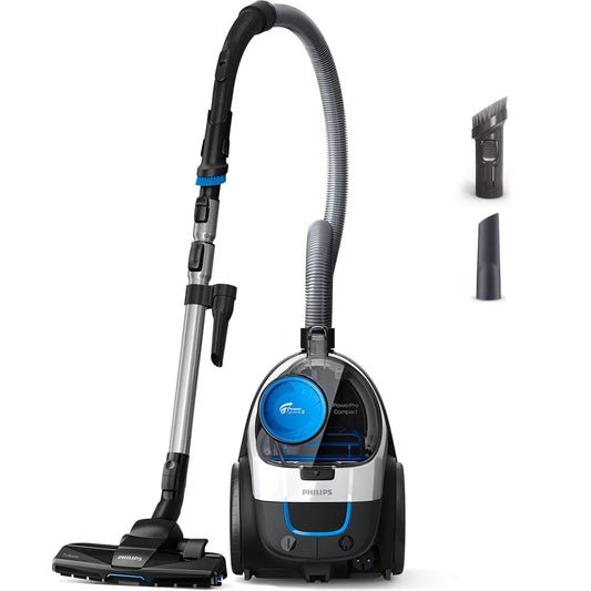 Philips PowerPro Compact Kabelloser Staubsauger – 900 W, Beutellos, HEPA