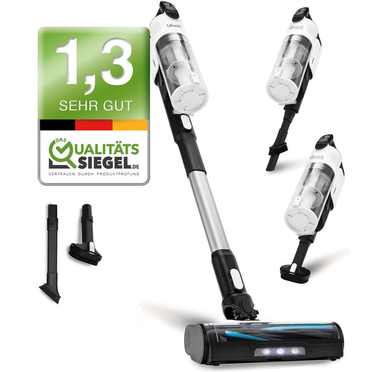 Levoit LVAC-200 Akku-Staubsauger – 4-in-1 Kabellos, Anti-Haar, 99,9 % Filterleistung