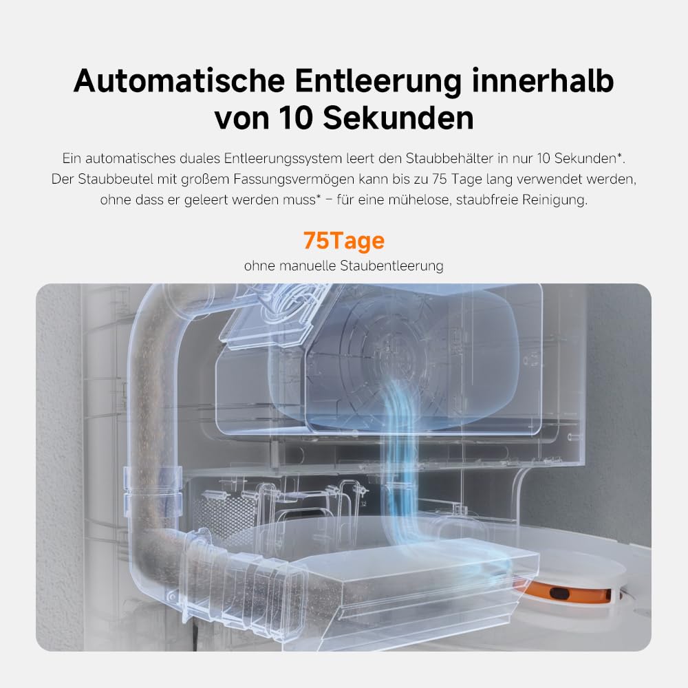 Xiaomi Robot Vacuum X20+ – Saug- & Wischroboter mit Absaugstation, 6000 Pa