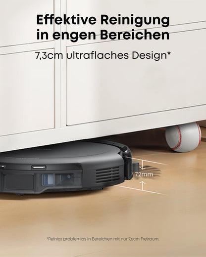 eufy C10 Saugroboter mit Automatischer Absaugstation, Ultraflach