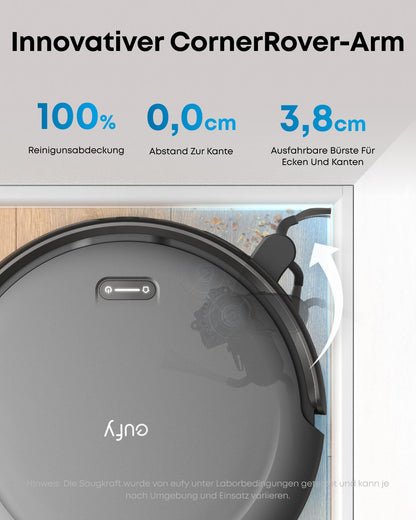 eufy C10 Saugroboter mit Automatischer Absaugstation, Ultraflach
